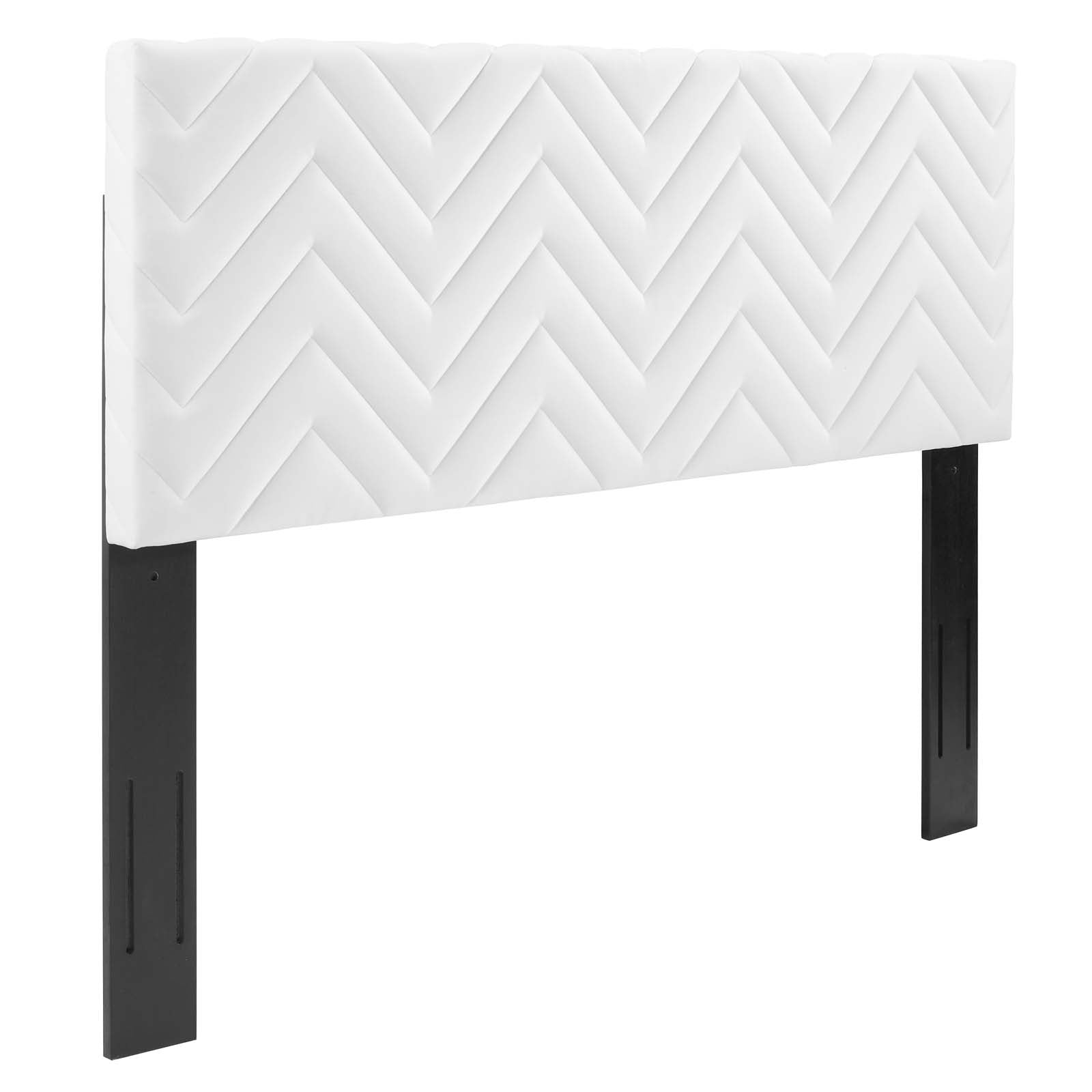Mercy Chevron Tufted Performance Velvet Headboard - East Shore Modern Home Furnishings