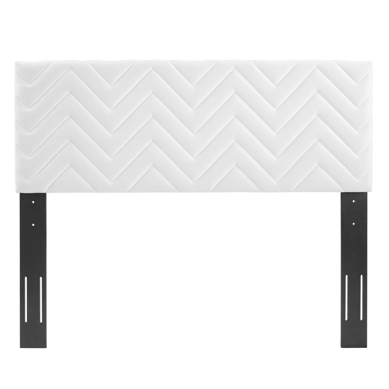 Mercy Chevron Tufted Performance Velvet Headboard - East Shore Modern Home Furnishings