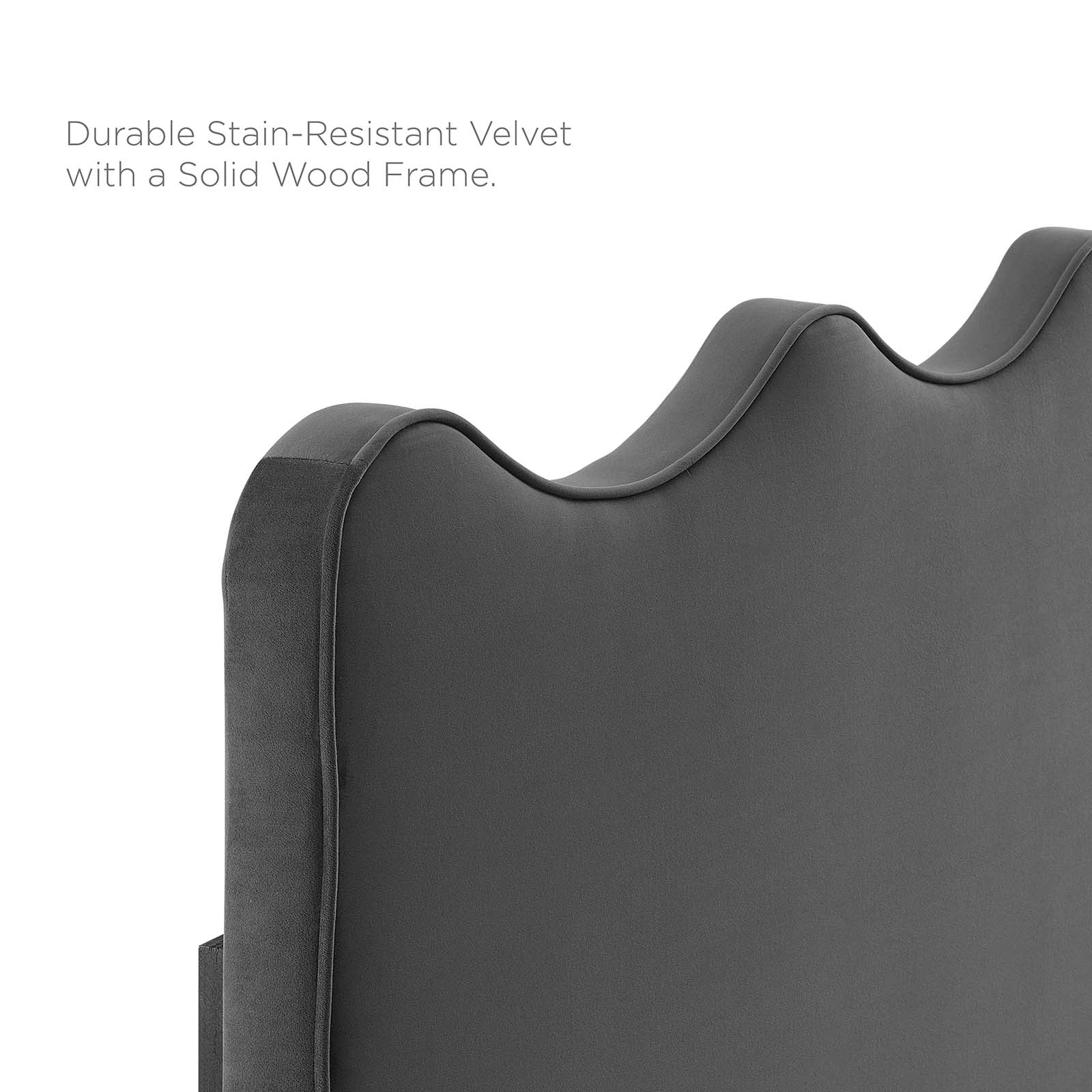Current Performance Velvet Platform Bed With Gold Metal Sleeves - East Shore Modern Home Furnishings