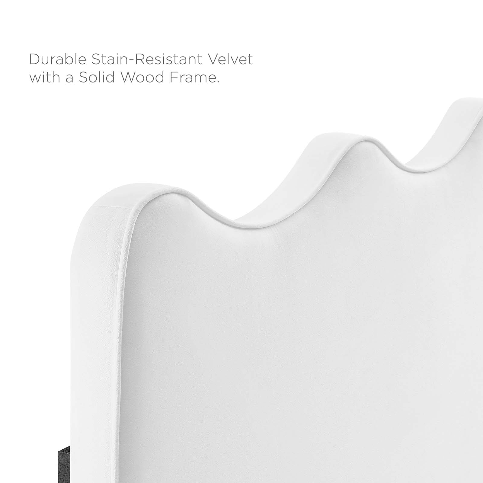 Current Performance Velvet Platform Bed With Gold Metal Sleeves - East Shore Modern Home Furnishings