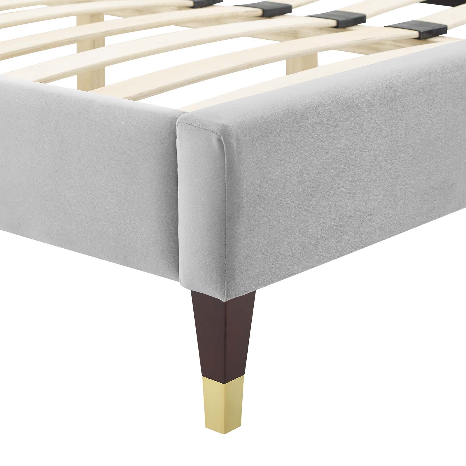 Gwyneth Tufted Performance Velvet Twin Platform Bed