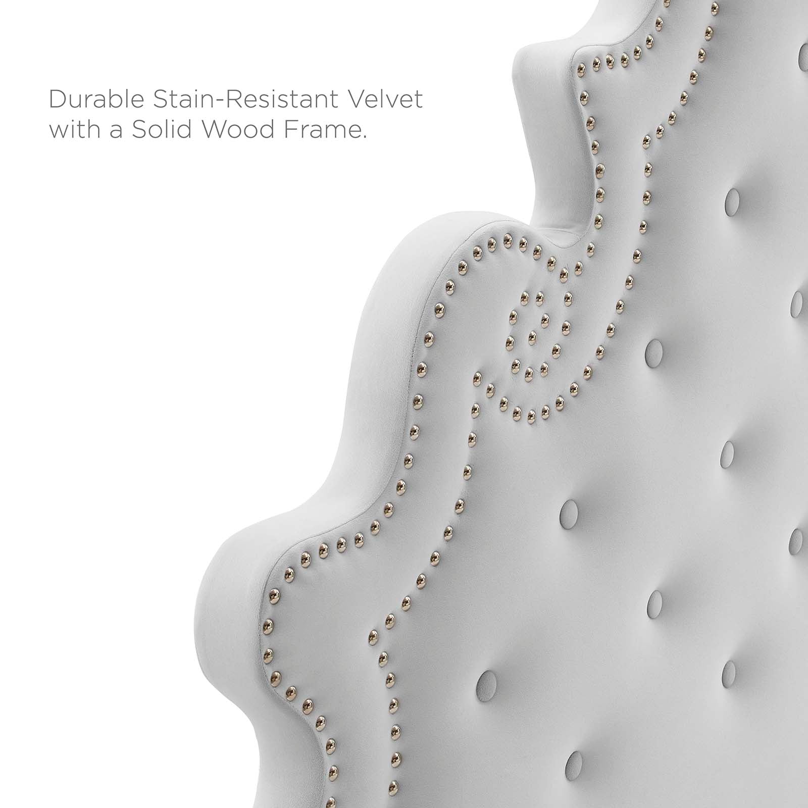 Gwyneth Tufted Performance Velvet Twin Platform Bed