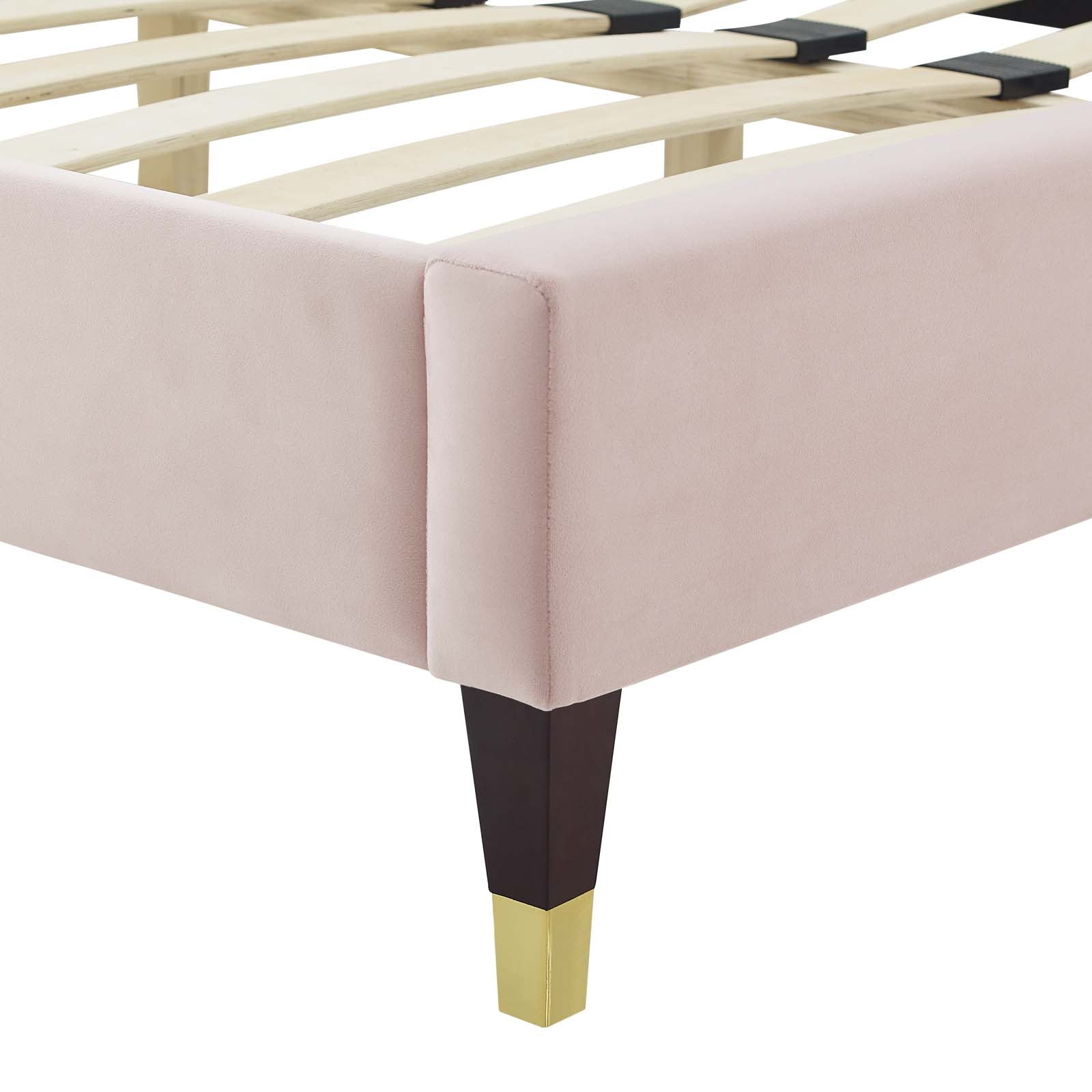 Gwyneth Tufted Performance Velvet Twin Platform Bed