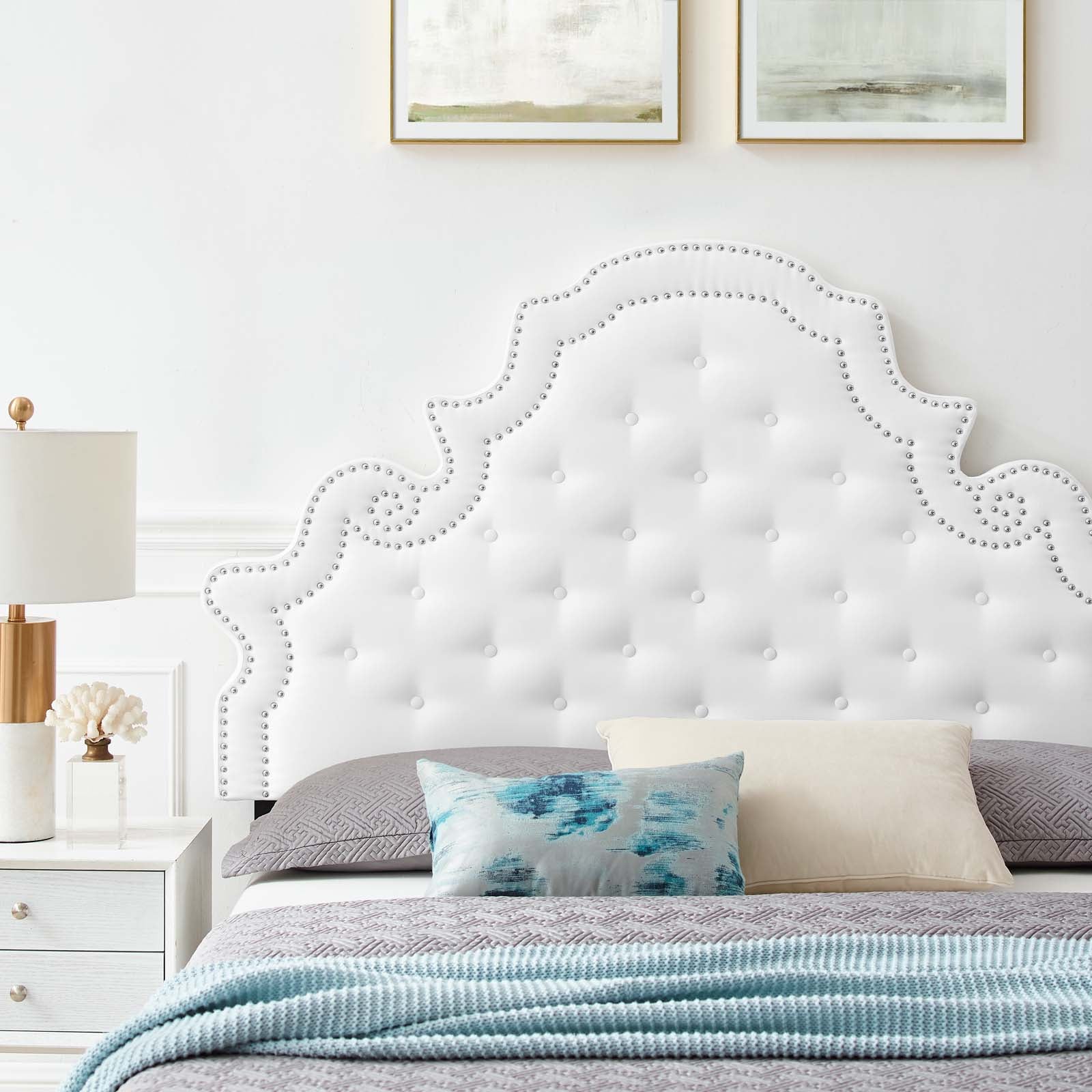 Gwyneth Tufted Performance Velvet Twin Platform Bed