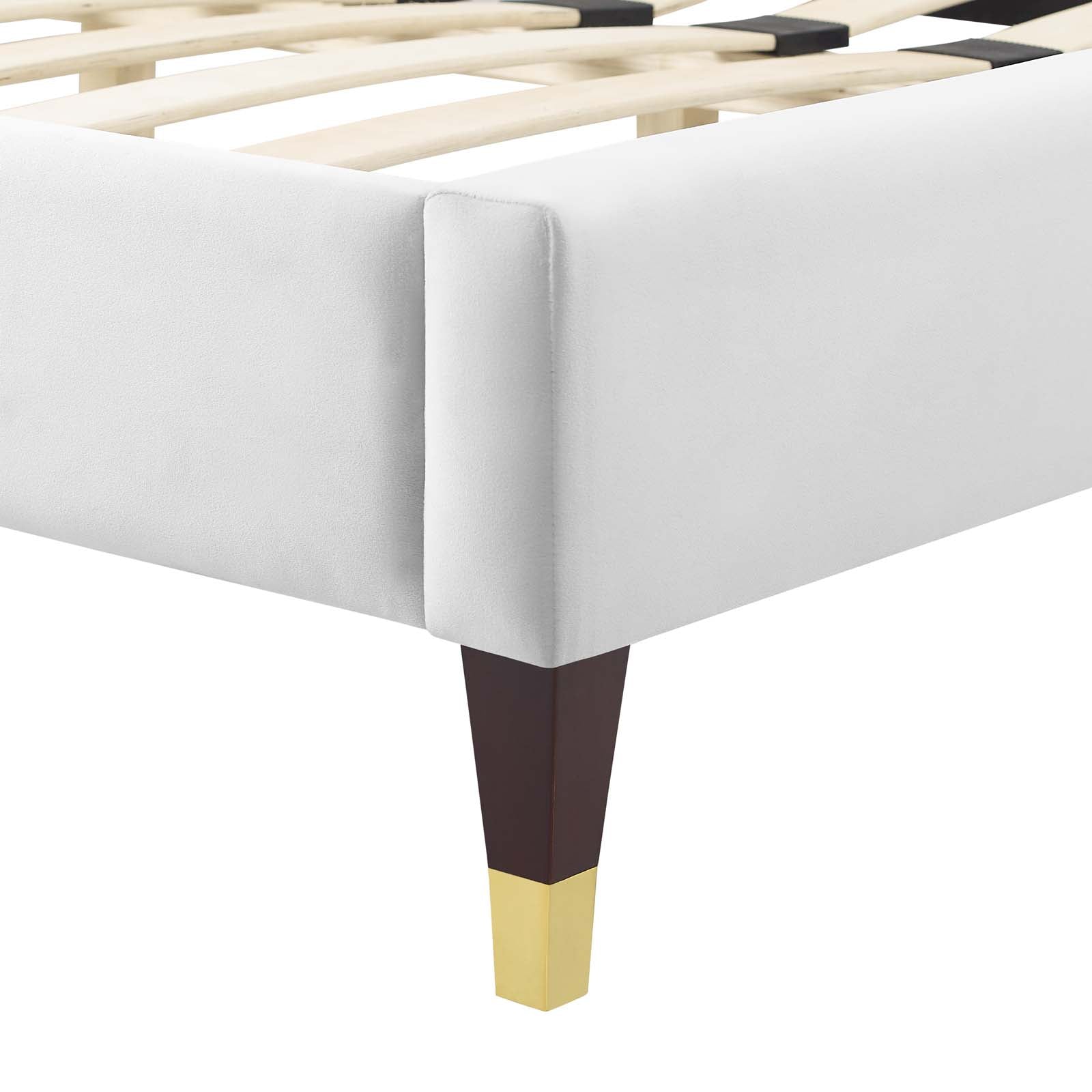 Gwyneth Tufted Performance Velvet Twin Platform Bed