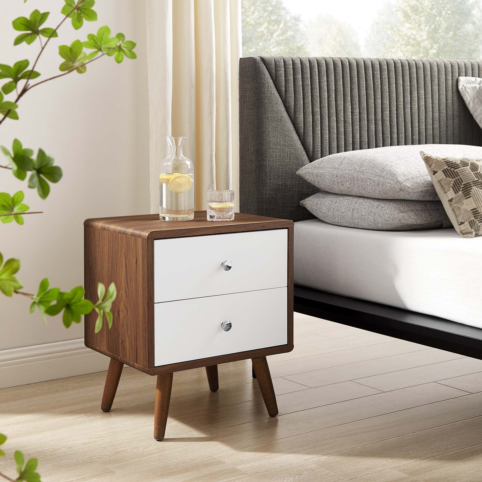 Transmit 2-Drawer Nightstand - East Shore Modern Home Furnishings