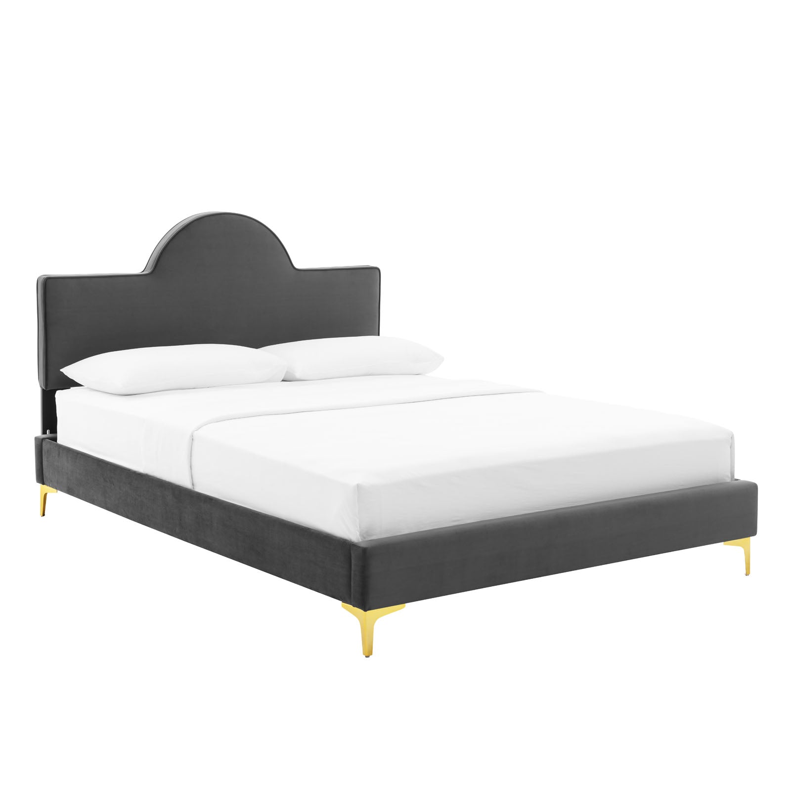 Sunny Performance Velvet Platform Bed