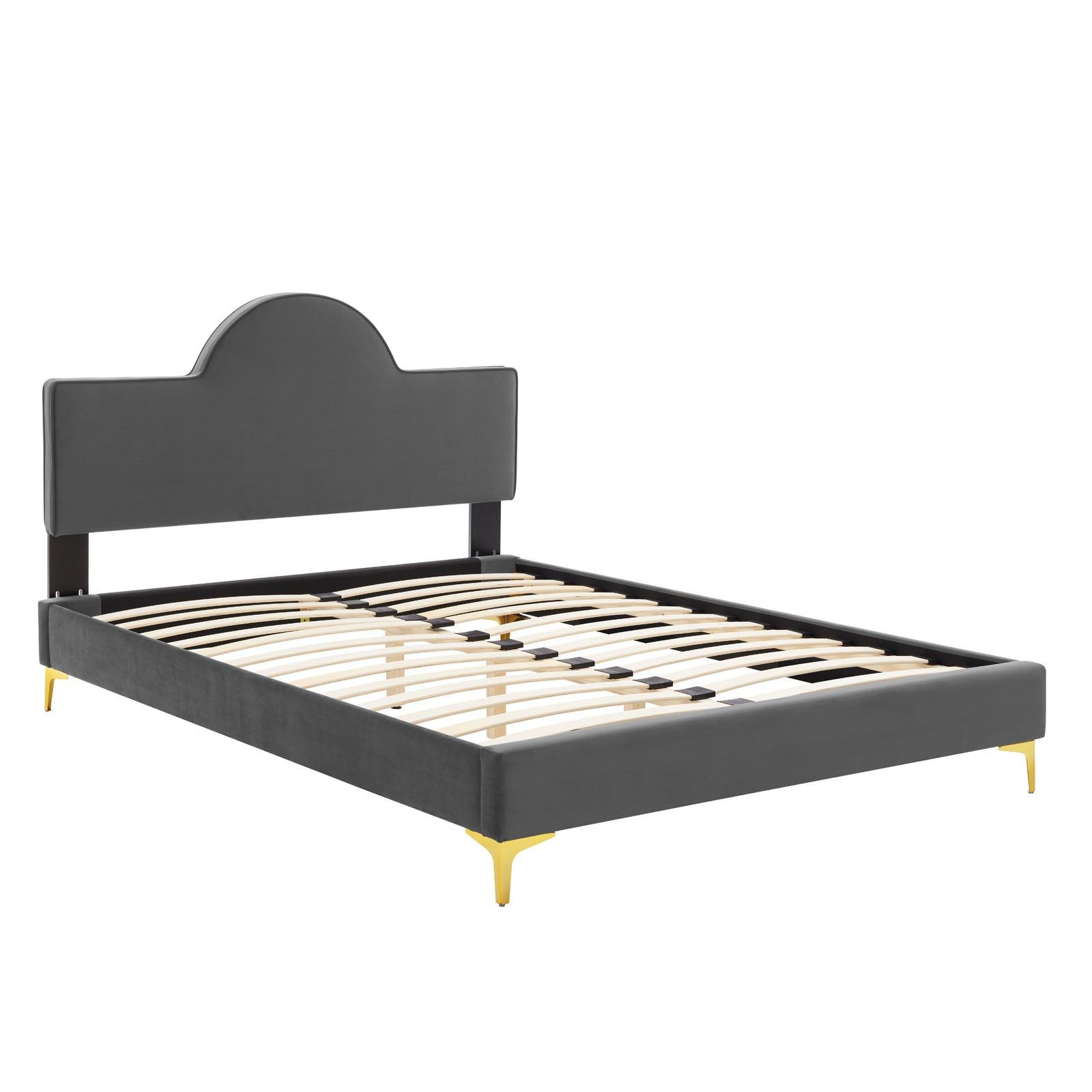 Sunny Performance Velvet Platform Bed