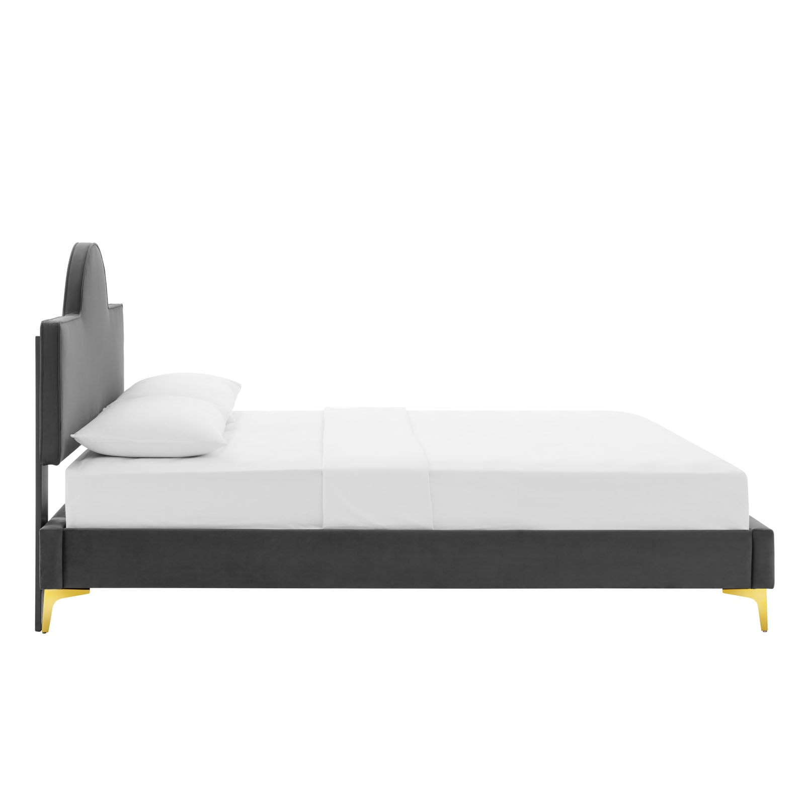 Sunny Performance Velvet Platform Bed