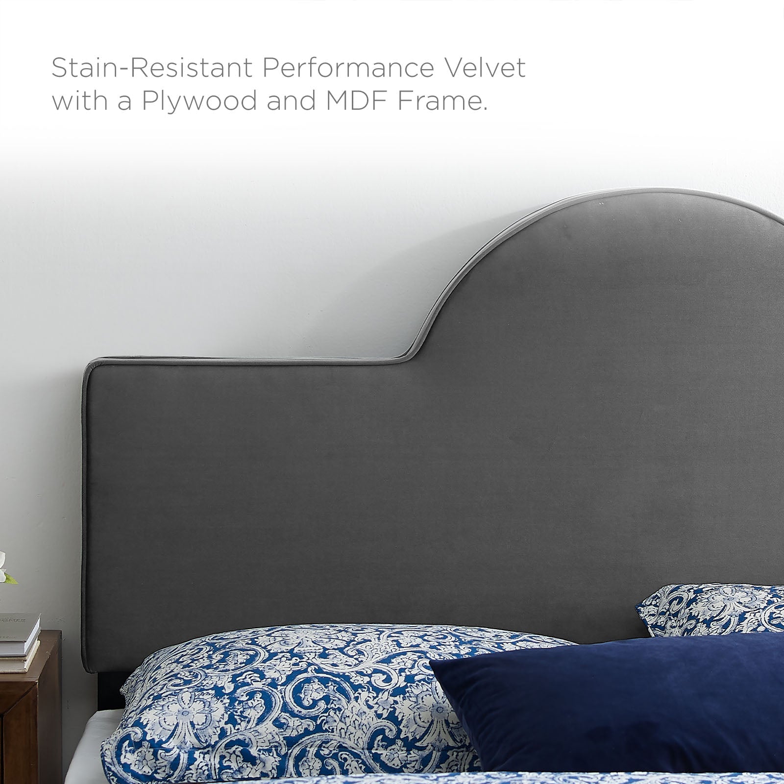 Sunny Performance Velvet Platform Bed
