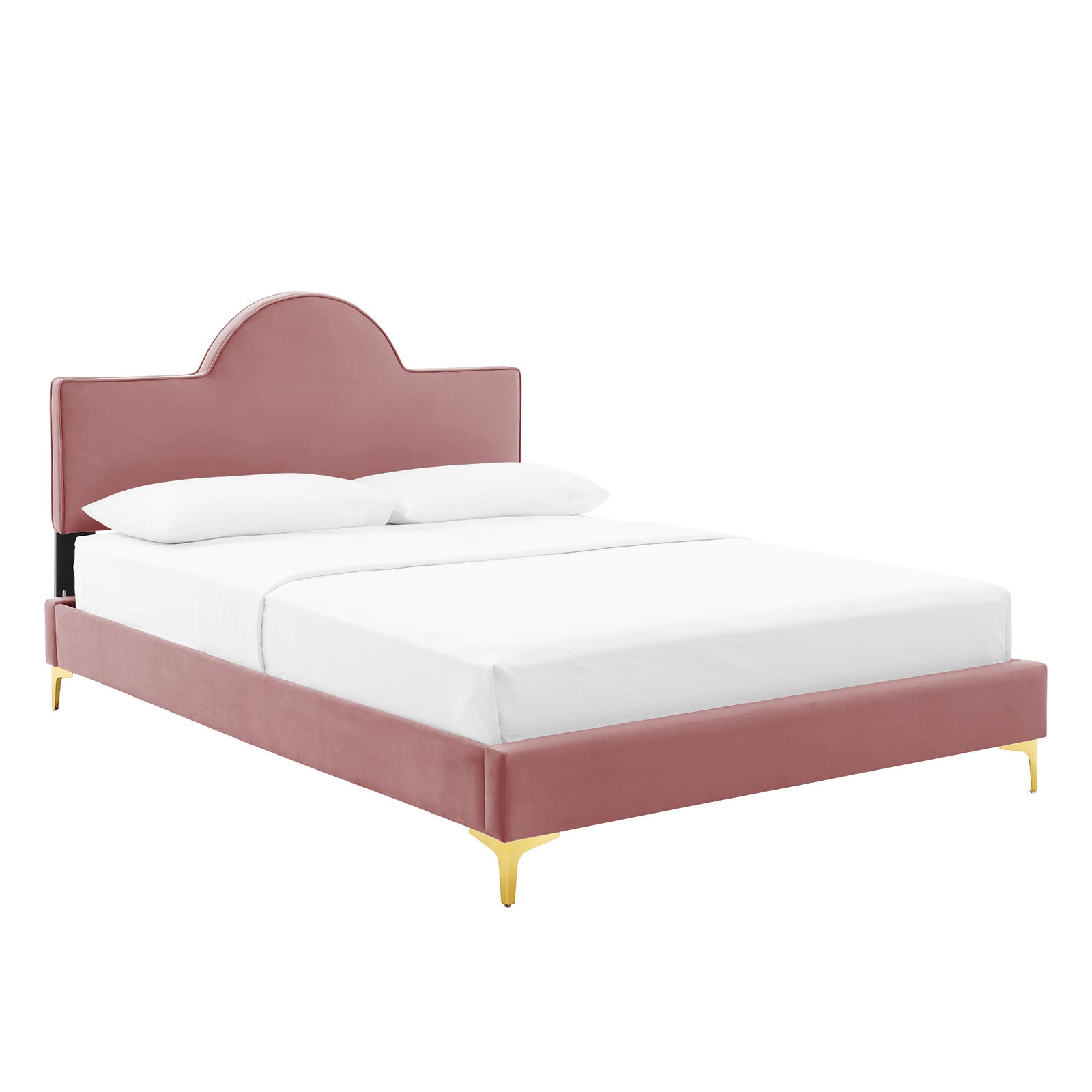 Sunny Performance Velvet Platform Bed