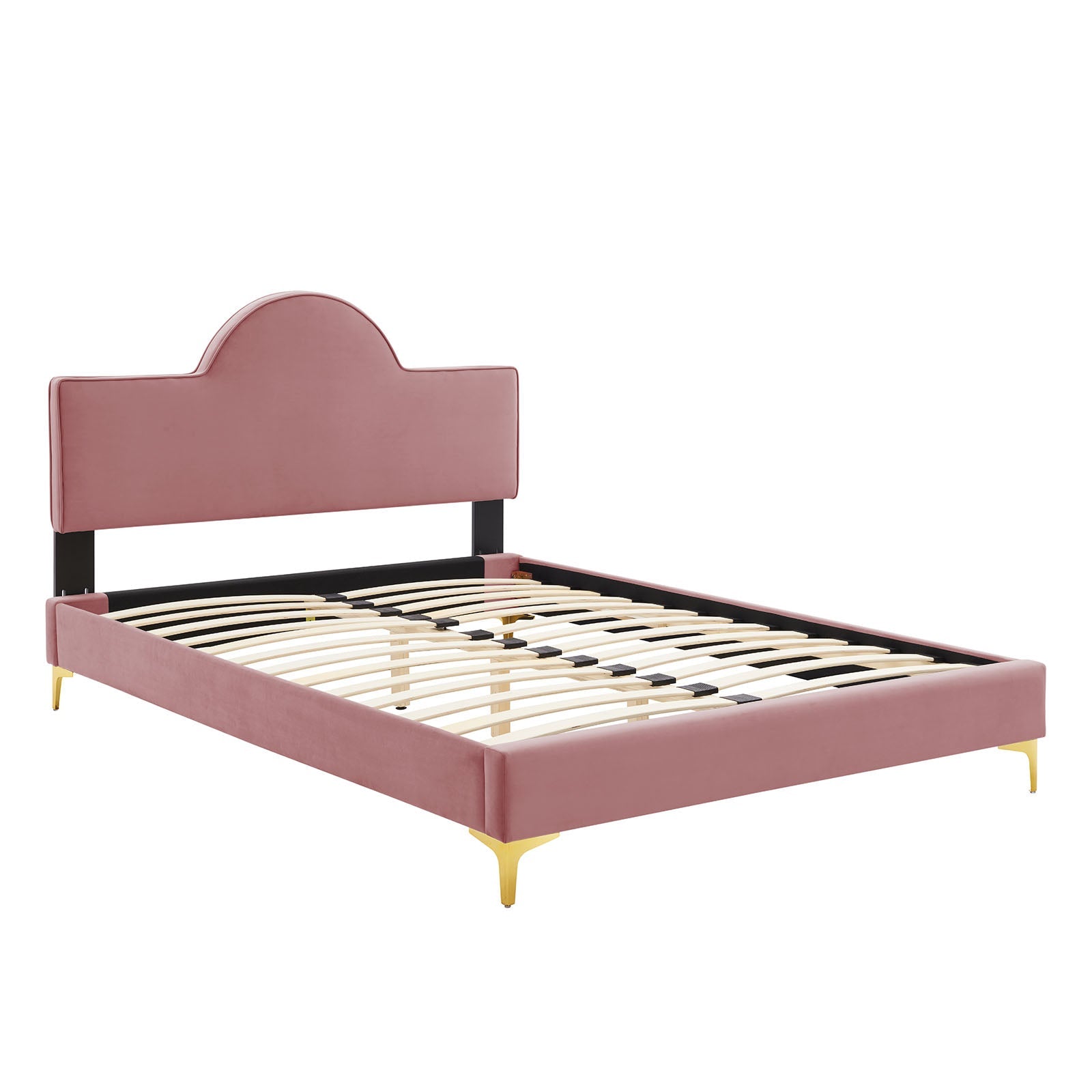 Sunny Performance Velvet Platform Bed