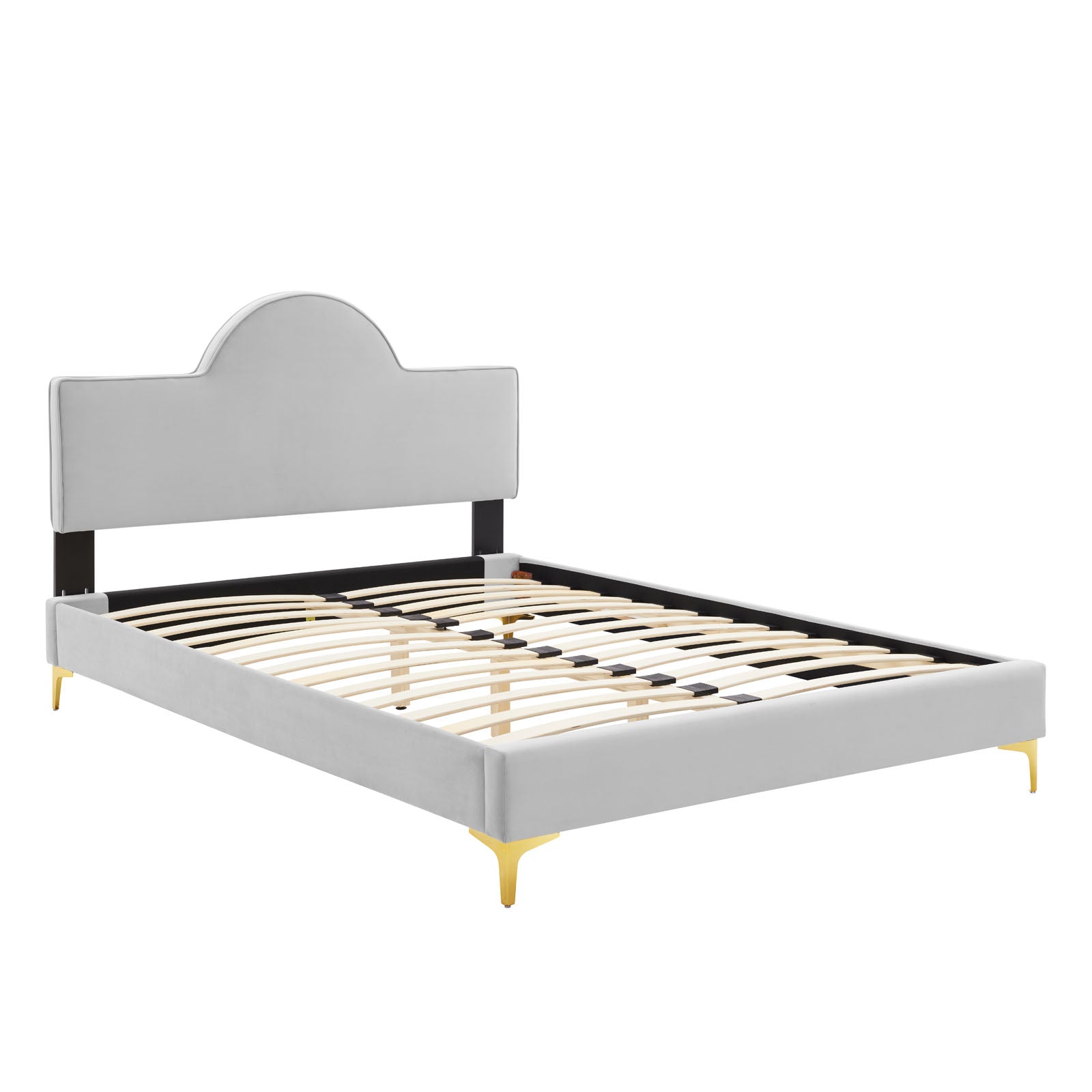 Sunny Performance Velvet Platform Bed