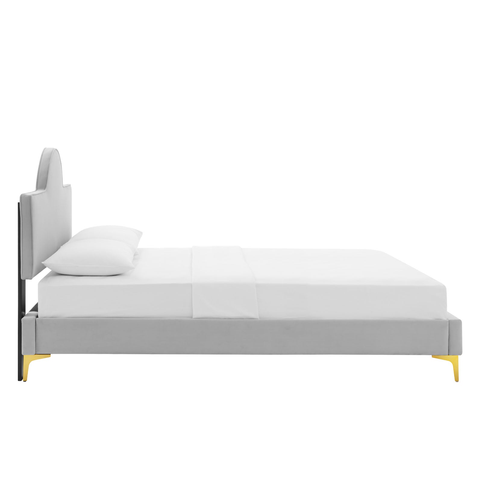 Sunny Performance Velvet Platform Bed