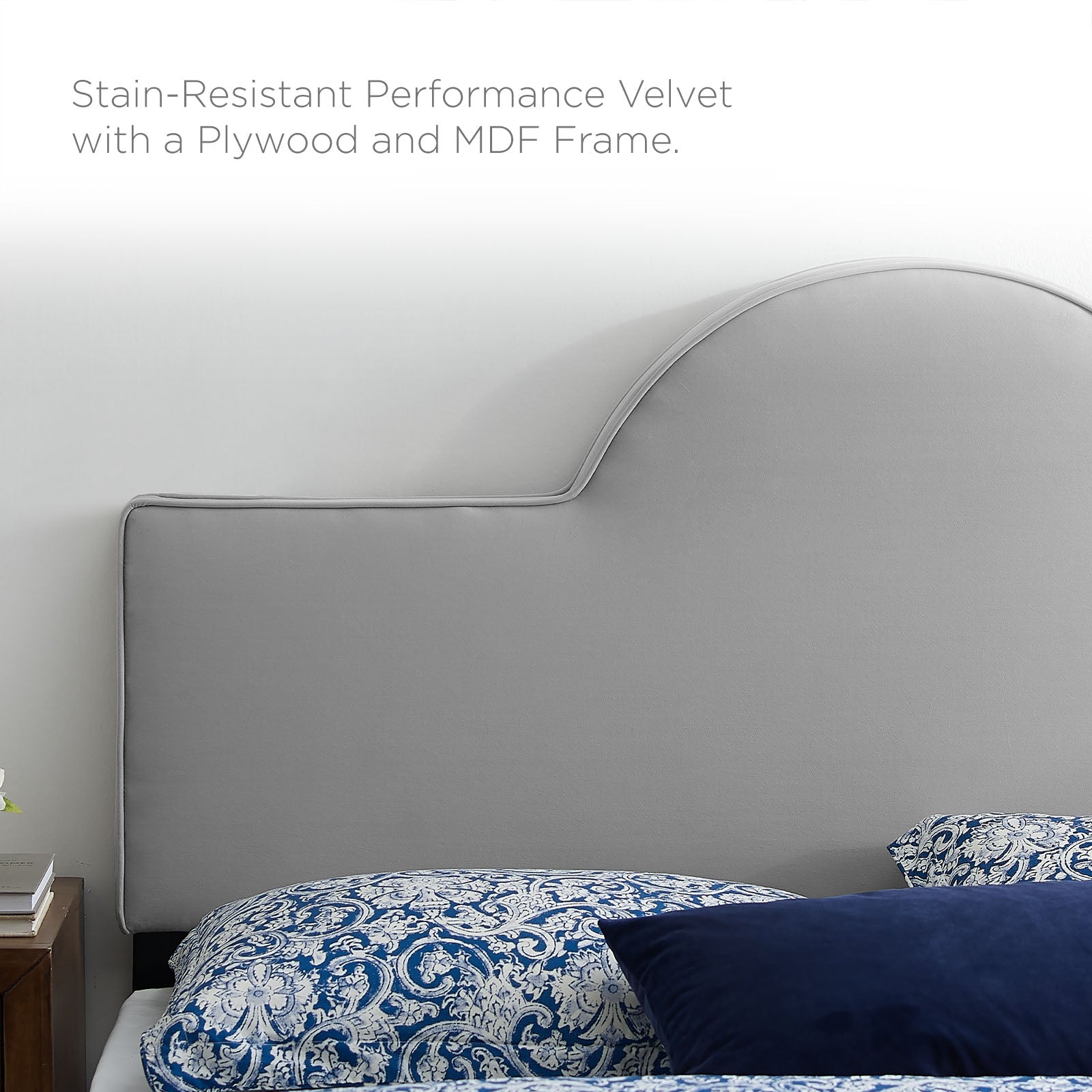 Sunny Performance Velvet Platform Bed