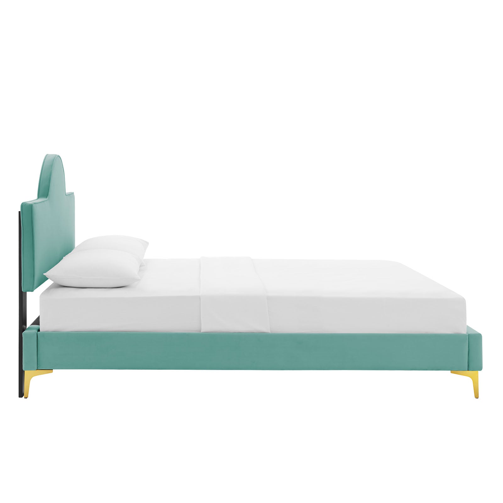 Sunny Performance Velvet Platform Bed