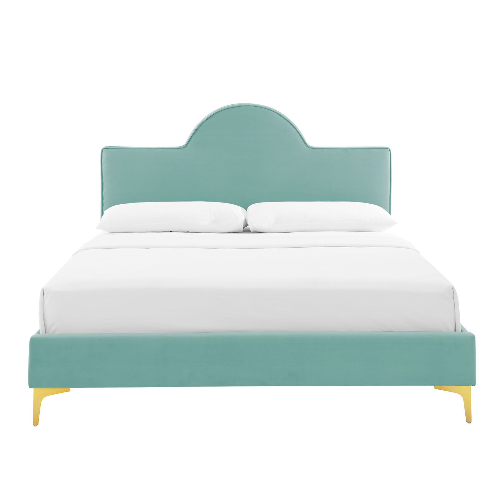 Sunny Performance Velvet Platform Bed