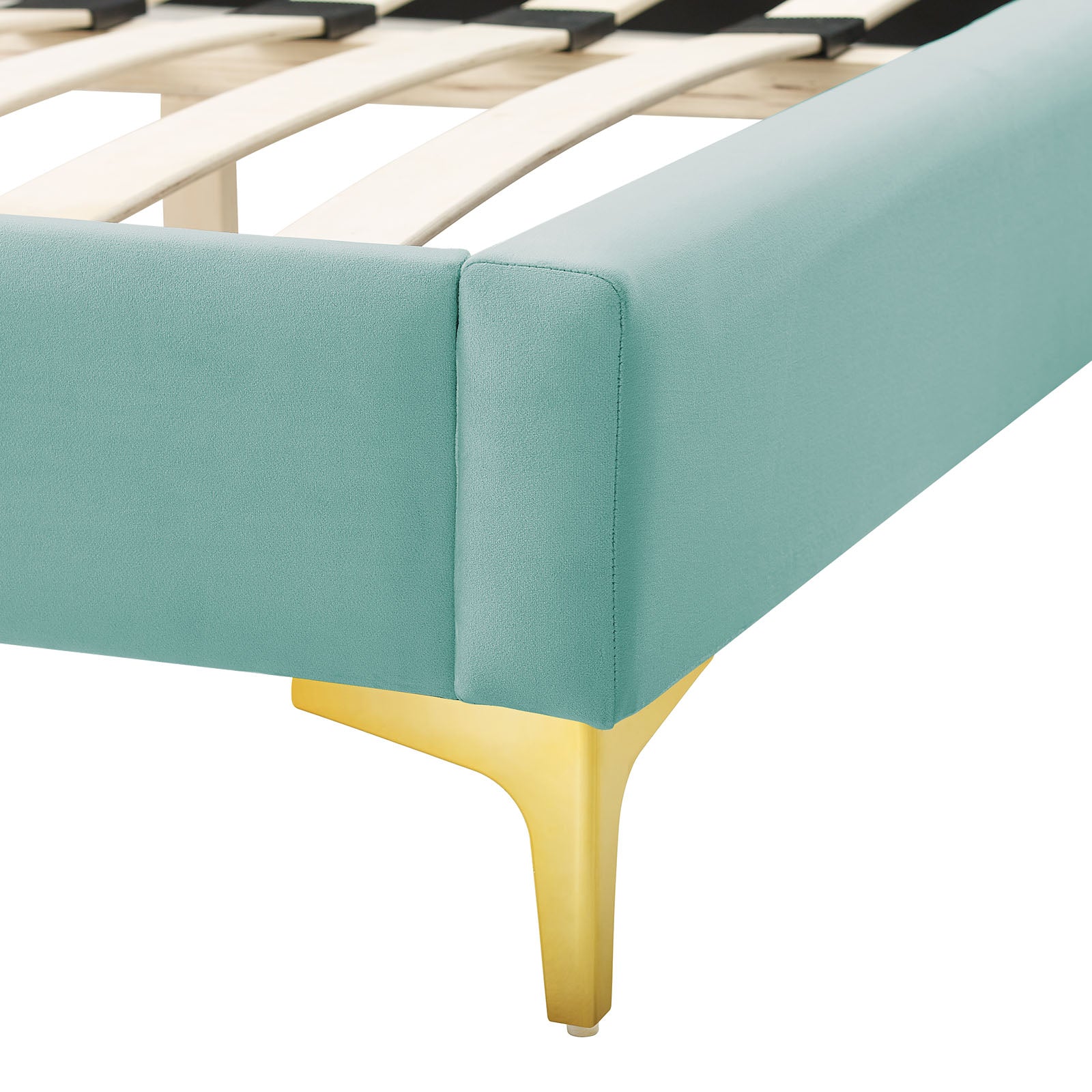 Sunny Performance Velvet Platform Bed