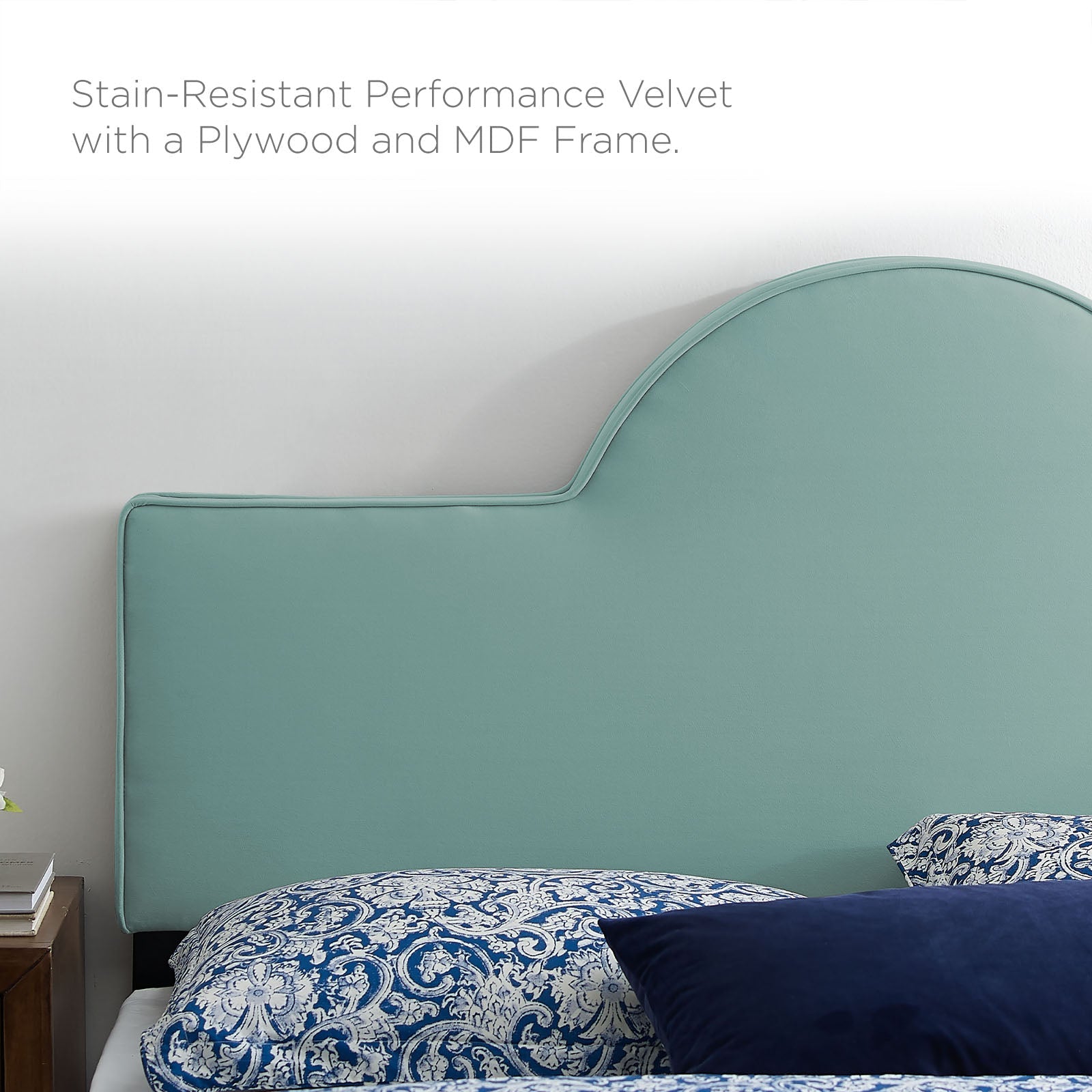 Sunny Performance Velvet Platform Bed
