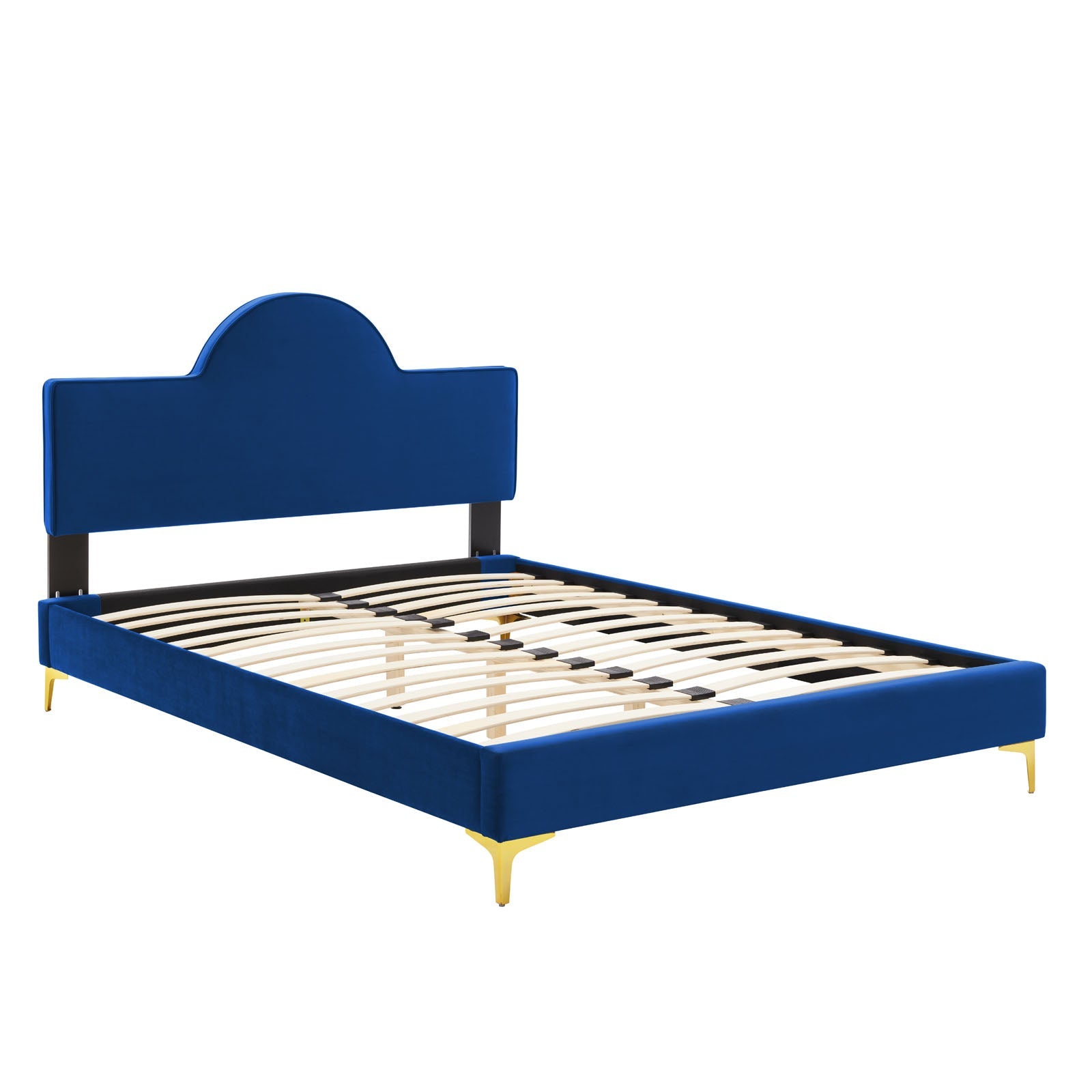 Sunny Performance Velvet Platform Bed