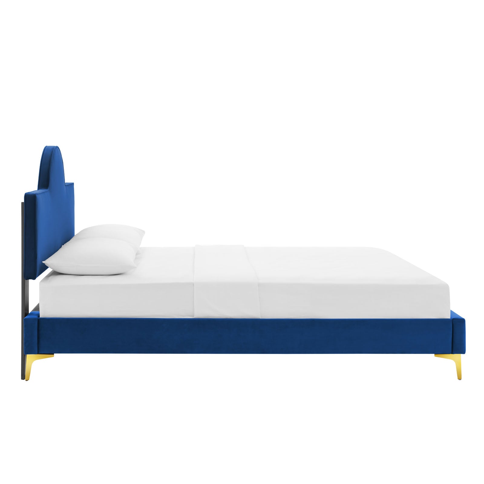 Sunny Performance Velvet Platform Bed