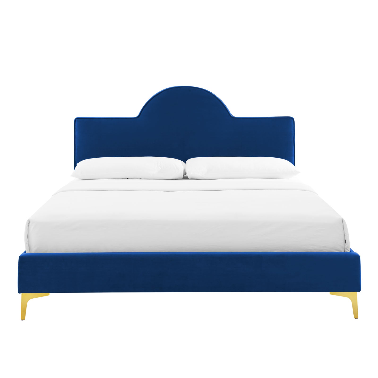 Sunny Performance Velvet Platform Bed