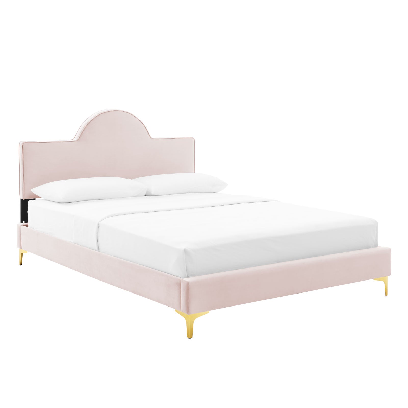 Sunny Performance Velvet Platform Bed