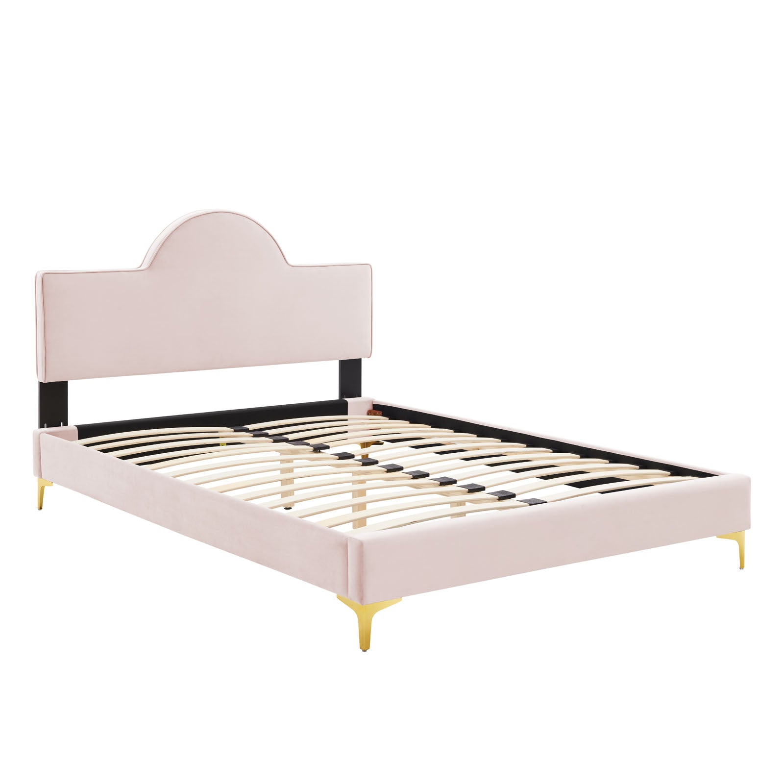 Sunny Performance Velvet Platform Bed