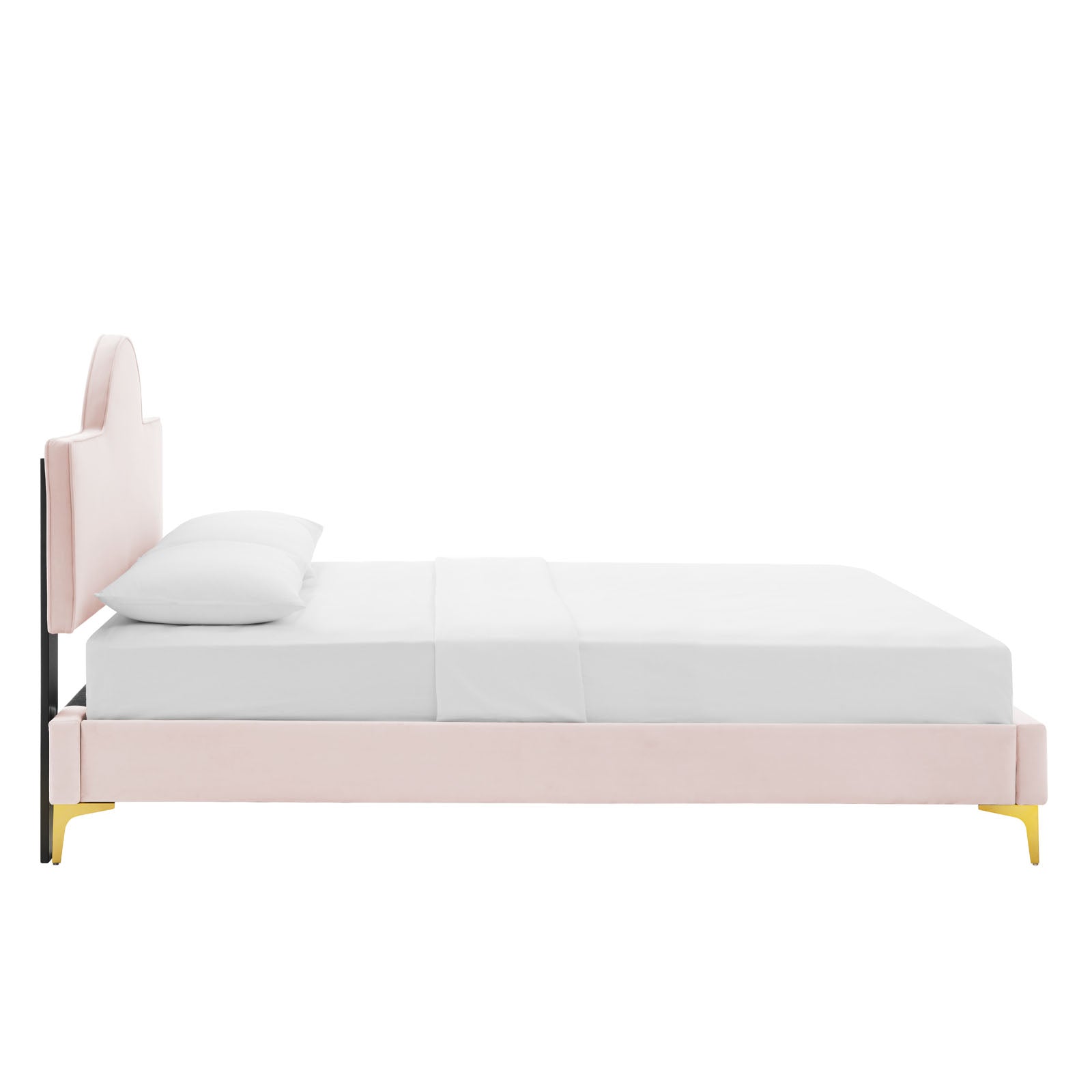 Sunny Performance Velvet Platform Bed