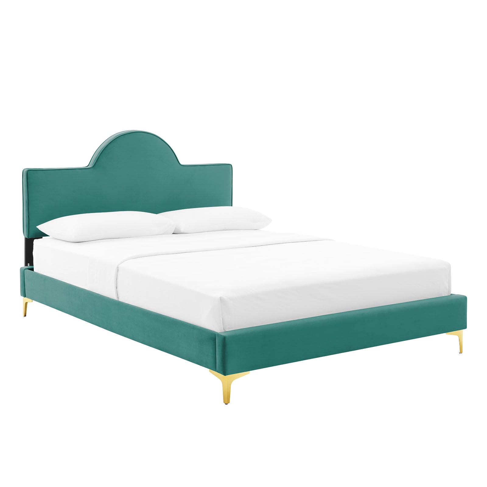 Sunny Performance Velvet Platform Bed