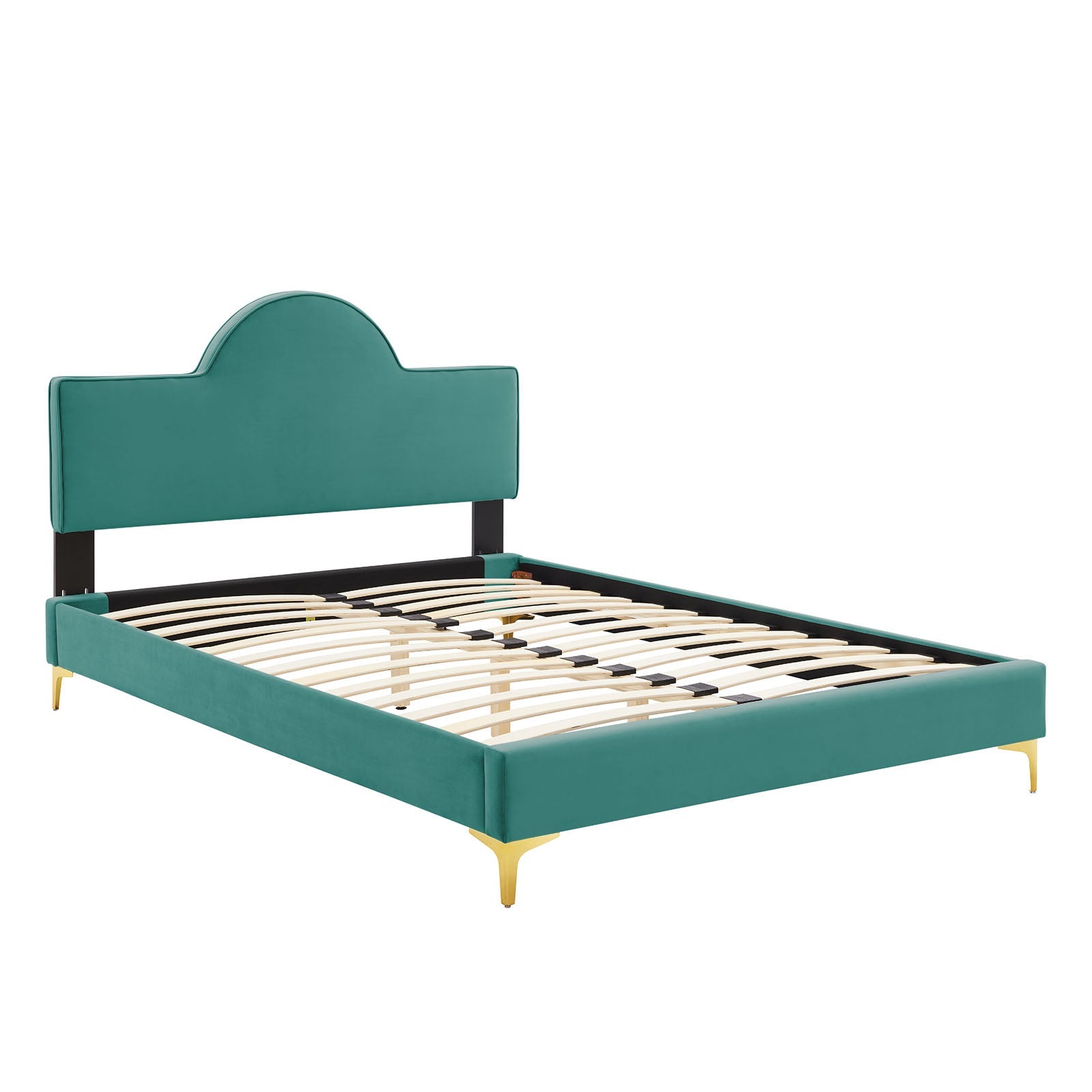 Sunny Performance Velvet Platform Bed