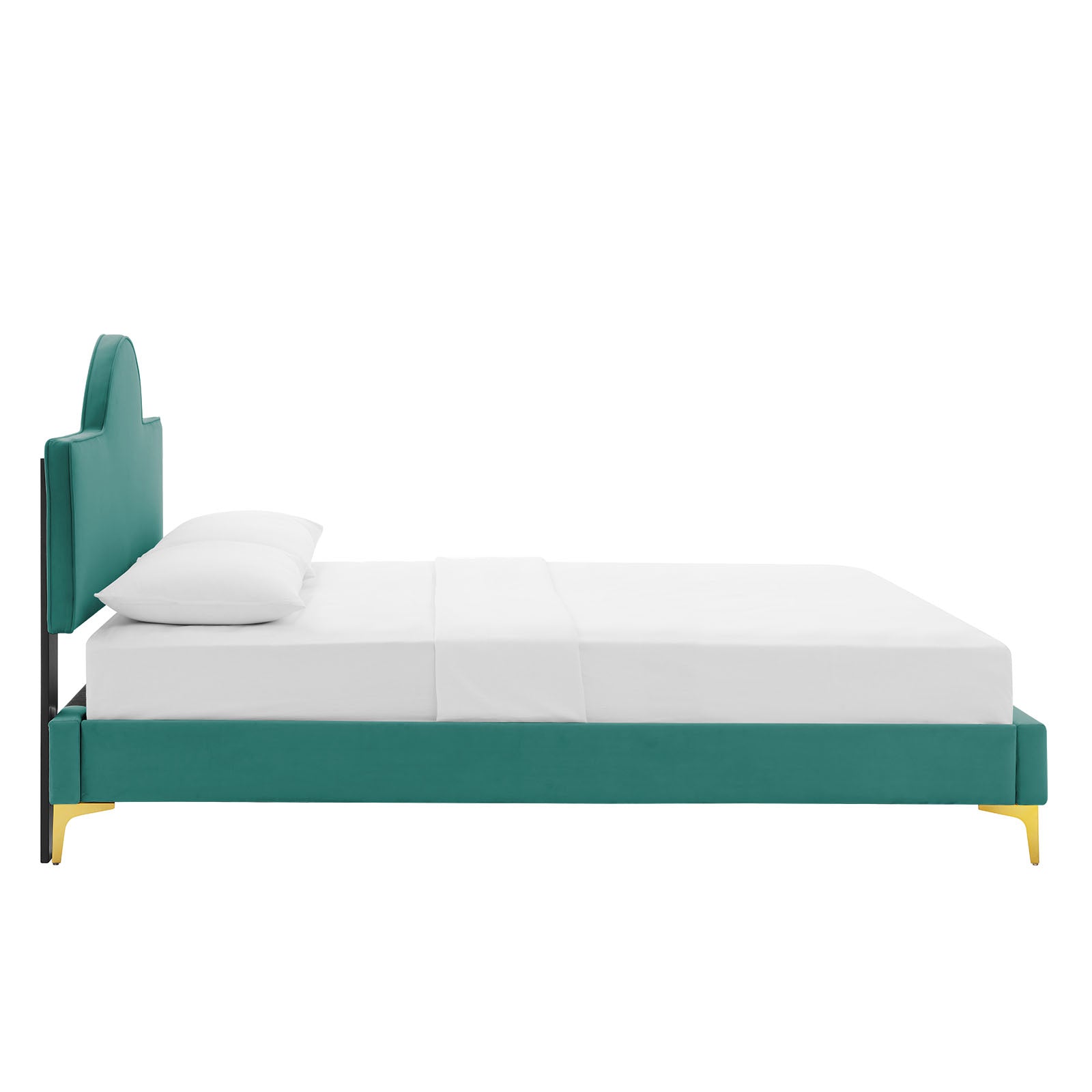 Sunny Performance Velvet Platform Bed