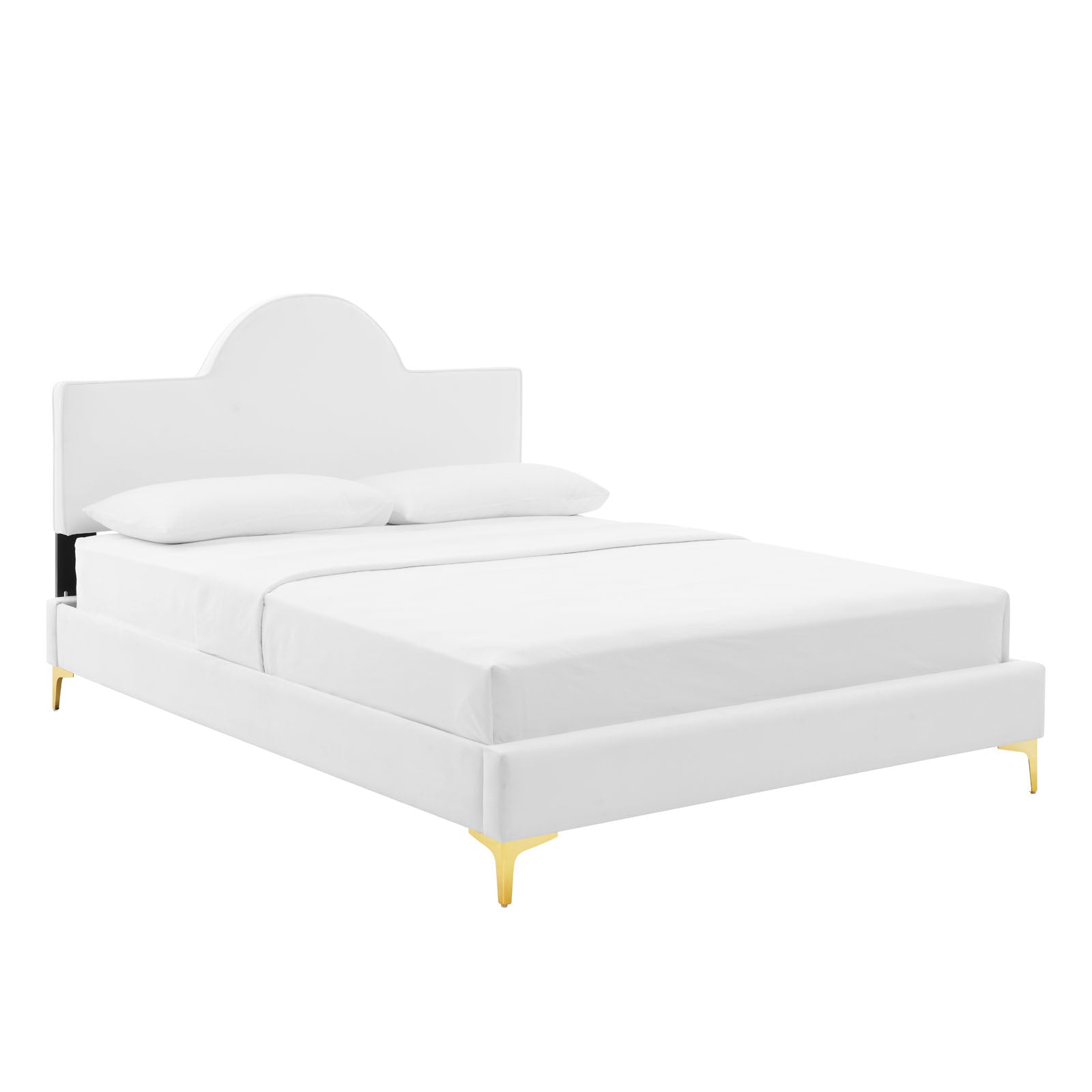 Sunny Performance Velvet Platform Bed