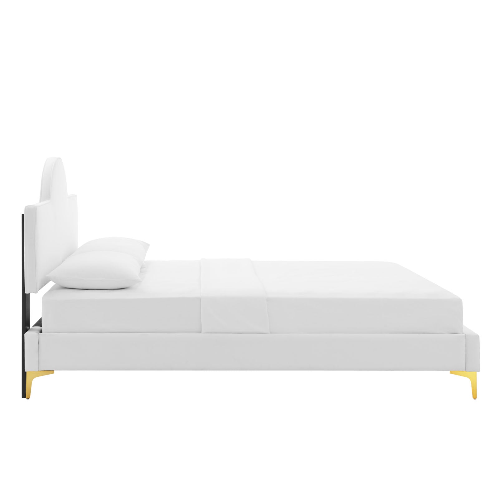 Sunny Performance Velvet Platform Bed