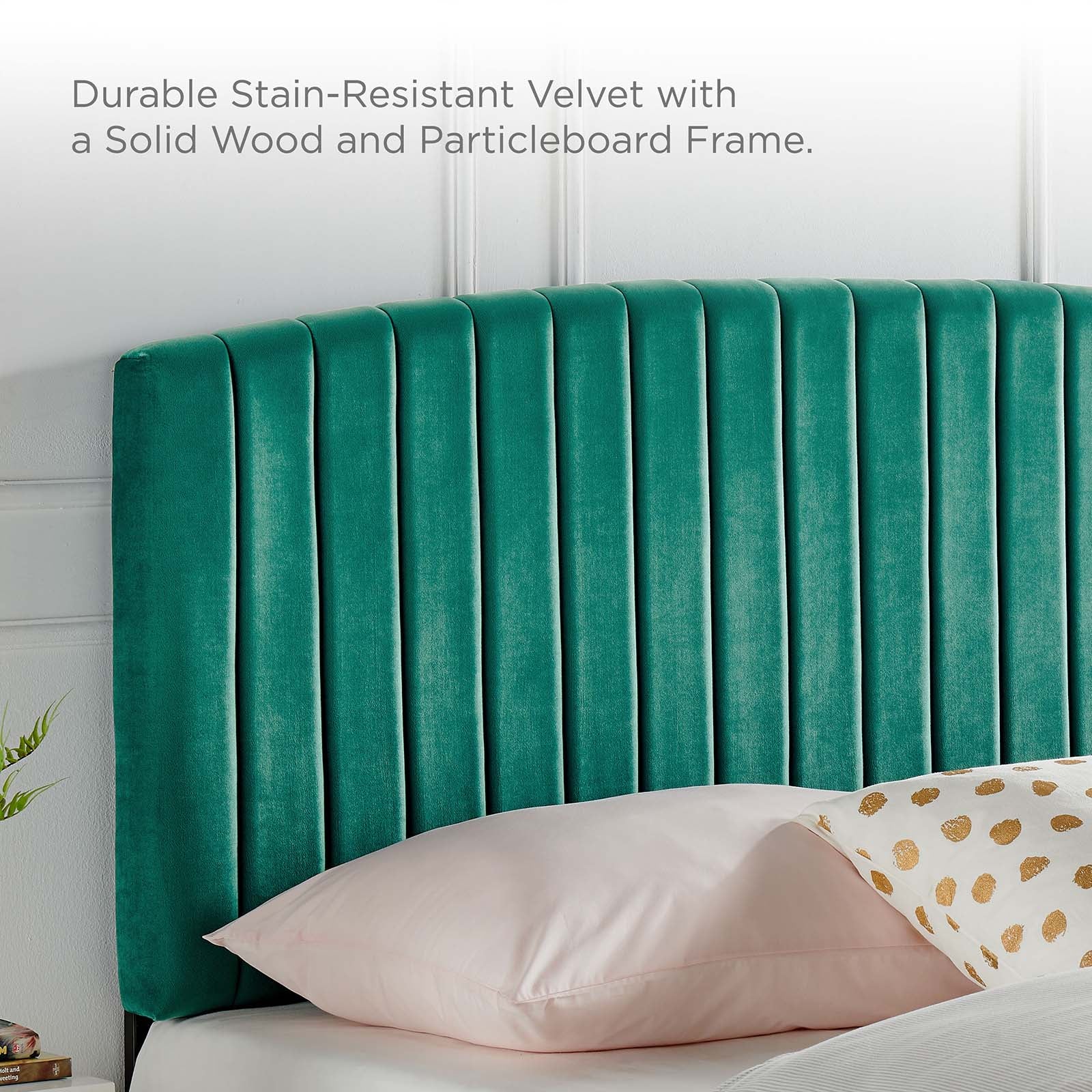Alessi Performance Velvet Platform Bed - East Shore Modern Home Furnishings