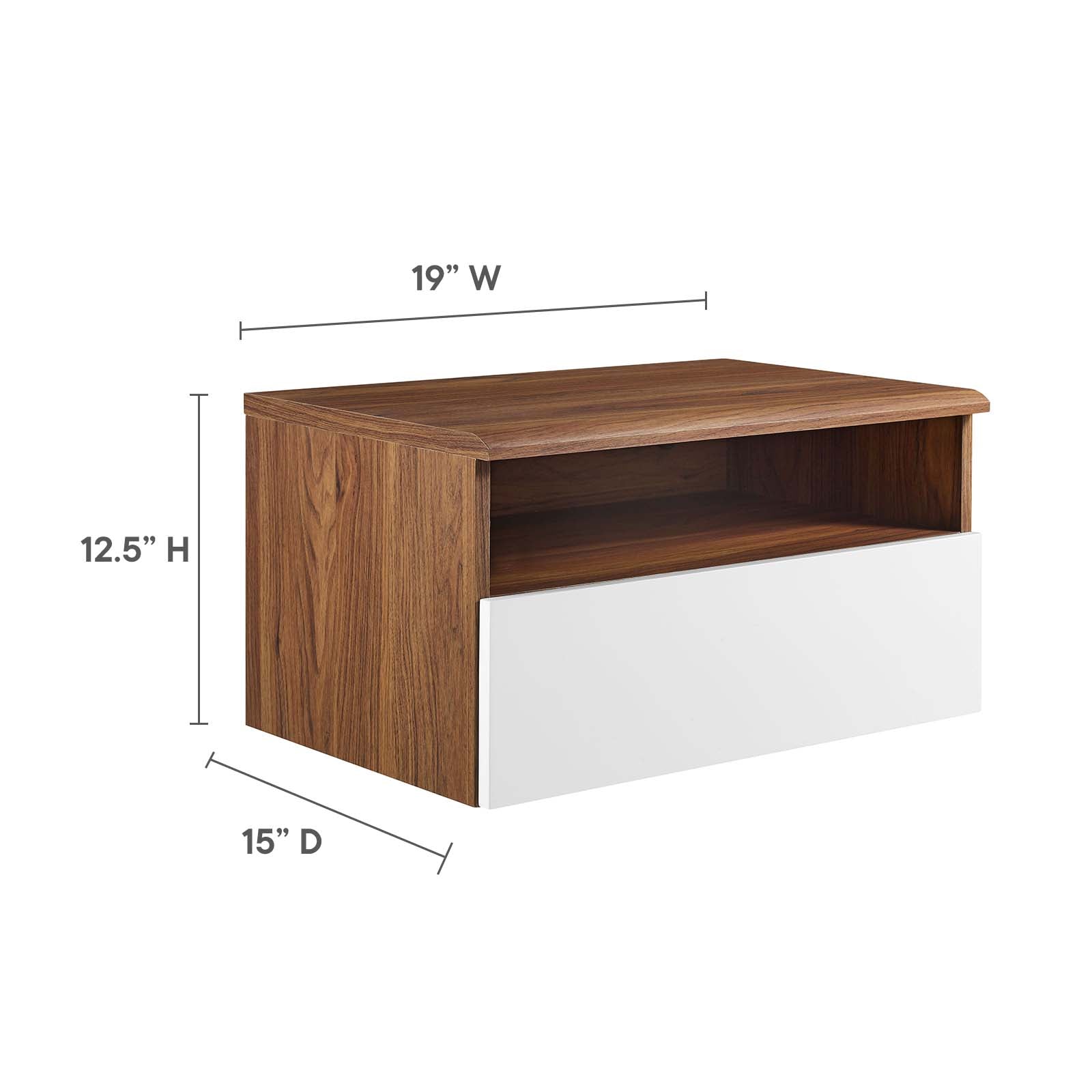 Envision Wall Mount Nightstand - East Shore Modern Home Furnishings