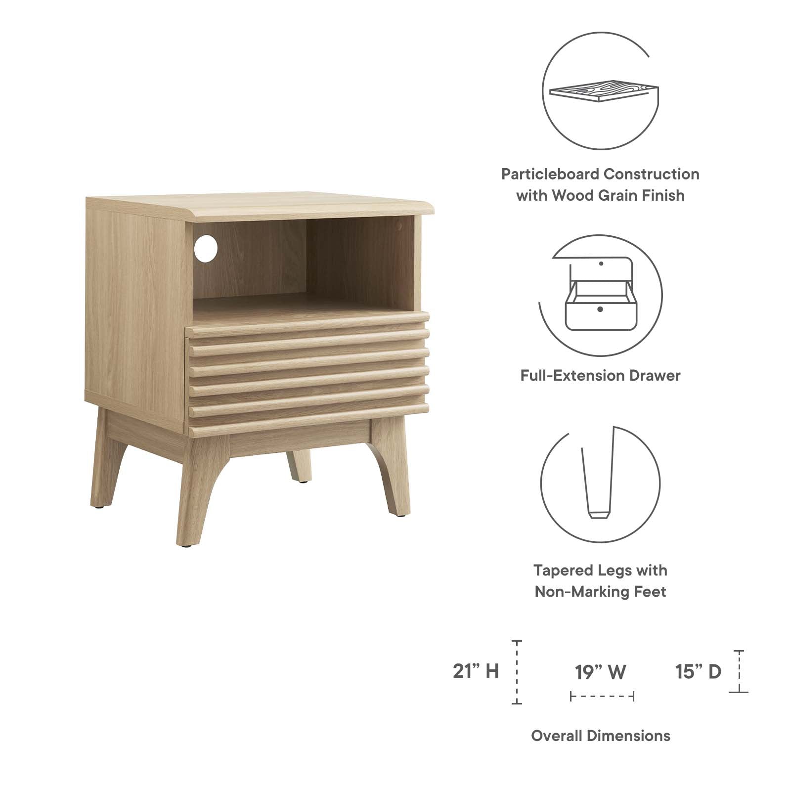 Render Nightstand - East Shore Modern Home Furnishings