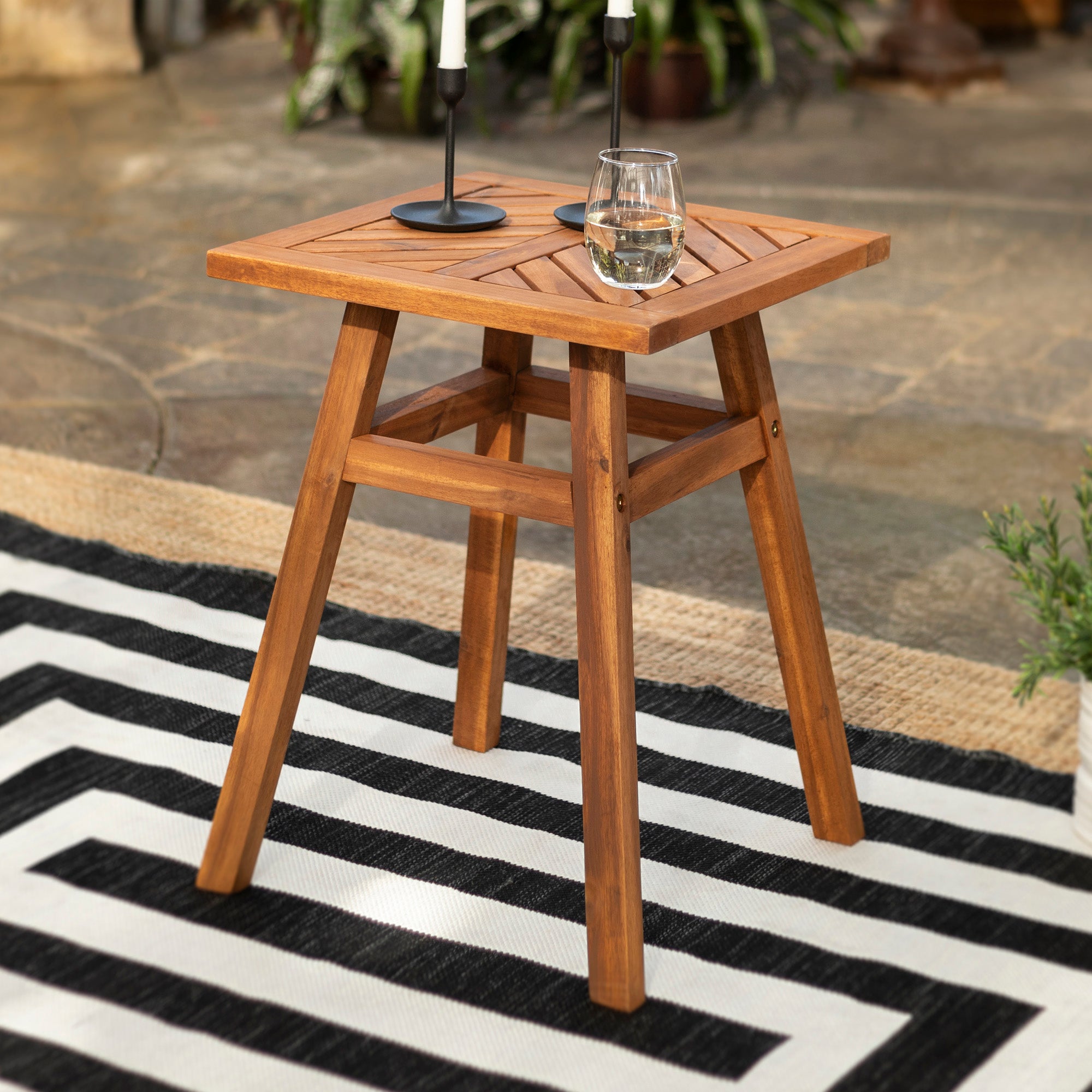 Vincent Patio Wood Side Table - East Shore Modern Home Furnishings