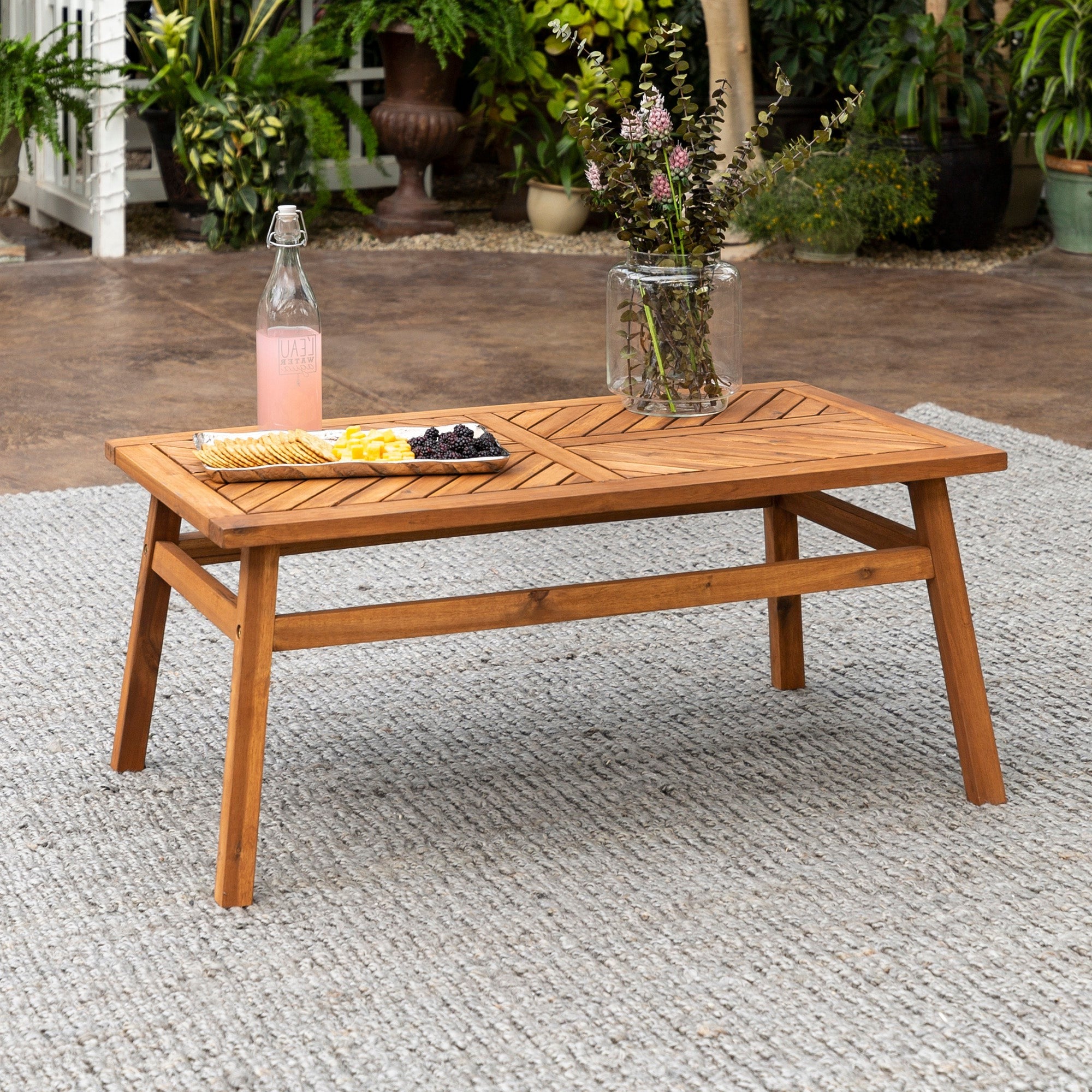 Vincent Patio Wood Coffee Table - East Shore Modern Home Furnishings