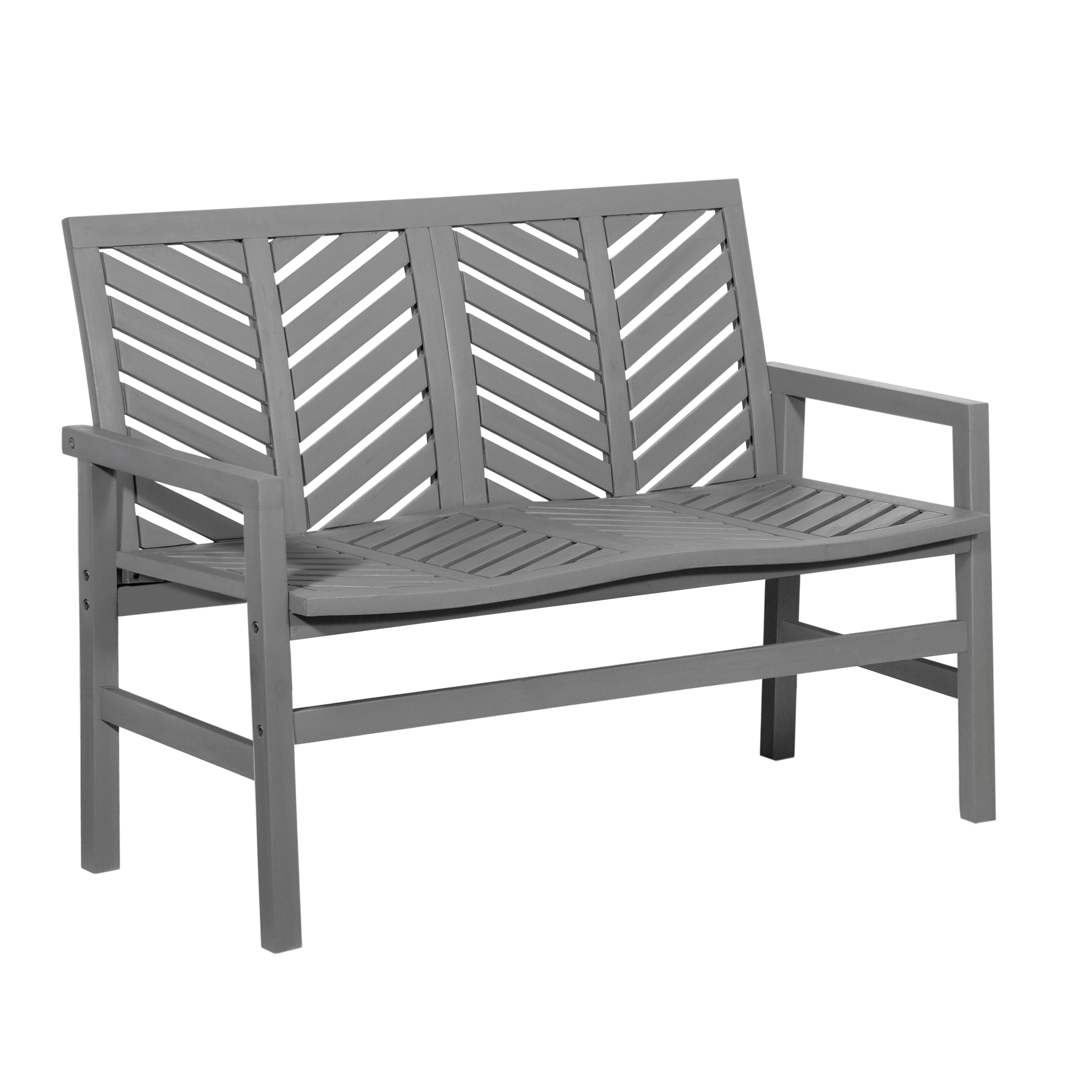 Vincent 48" Patio Wood Loveseat Bench - East Shore Modern Home Furnishings