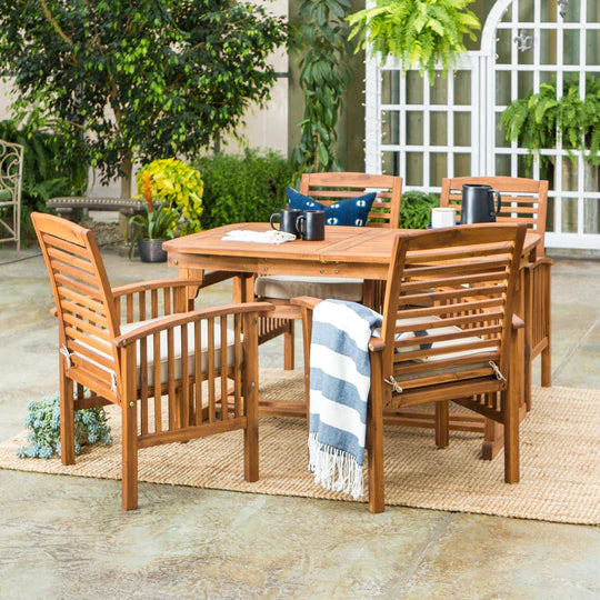 Midland 5-Piece Modern Patio Dining Set - East Shore Modern Home Furnishings