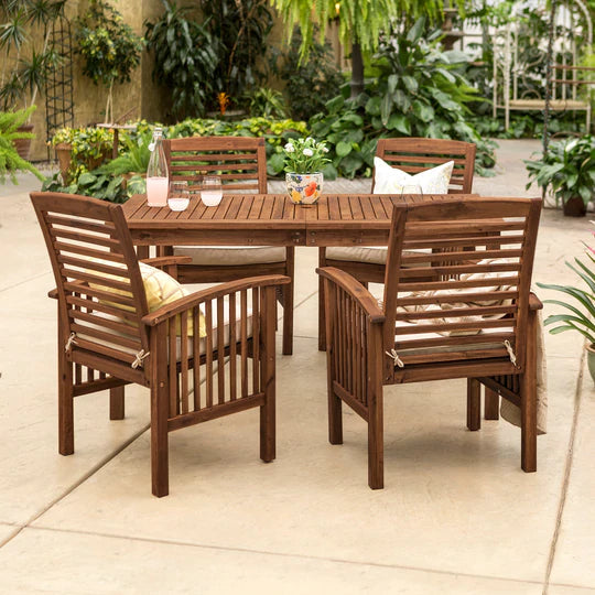 Midland 5-Piece Modern Patio Dining Set - East Shore Modern Home Furnishings