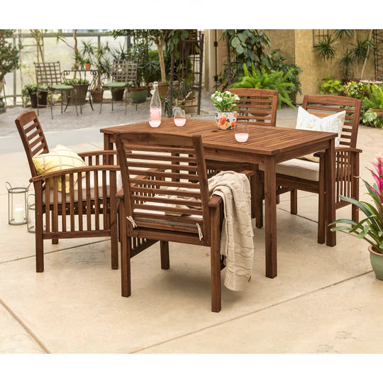 Midland 5-Piece Modern Patio Dining Set - East Shore Modern Home Furnishings