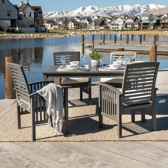 Midland 5-Piece Modern Patio Dining Set - East Shore Modern Home Furnishings