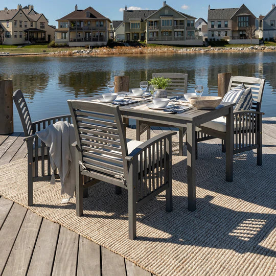 Midland 5-Piece Modern Patio Dining Set - East Shore Modern Home Furnishings