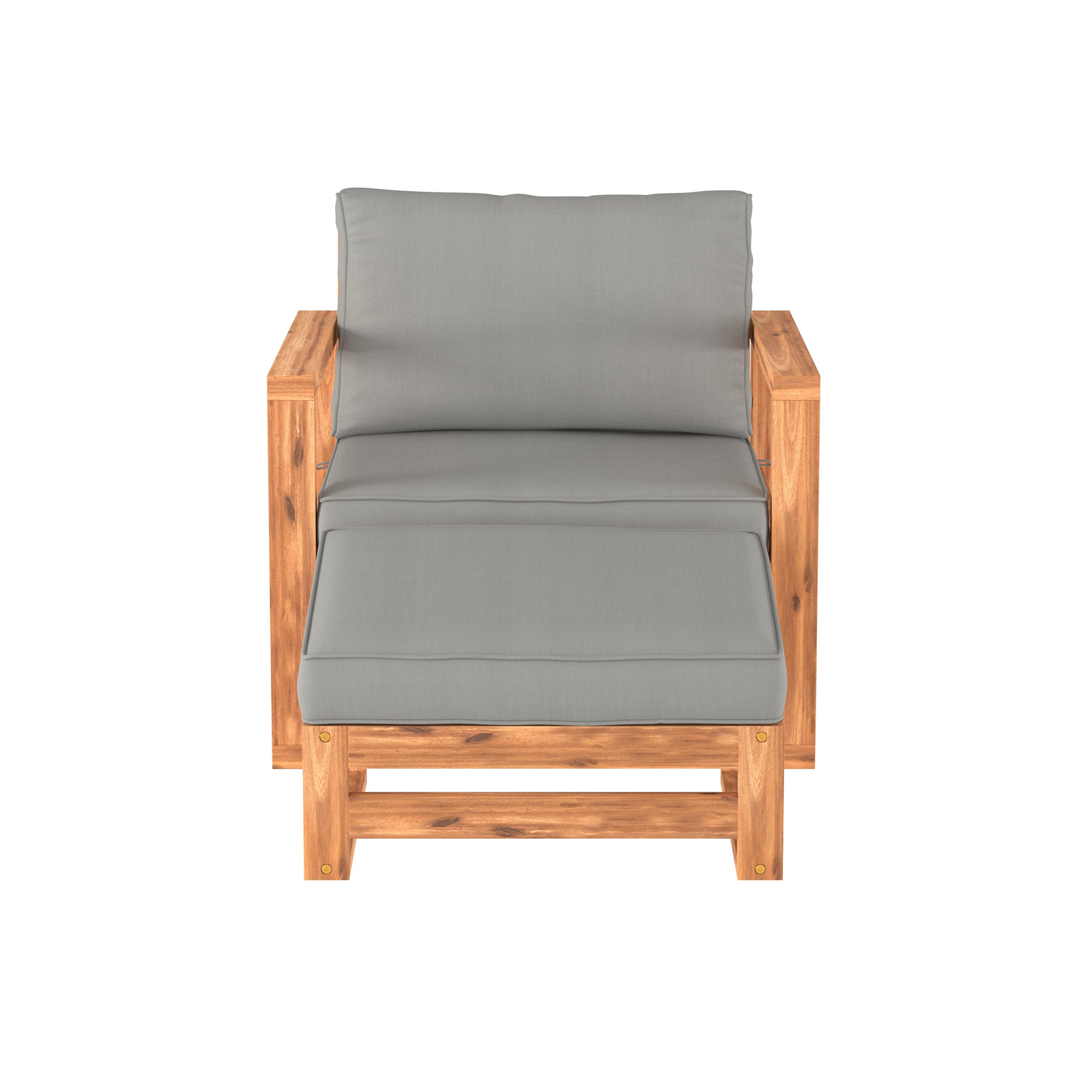 Modern Patio Chair and Ottoman - East Shore Modern Home Furnishings