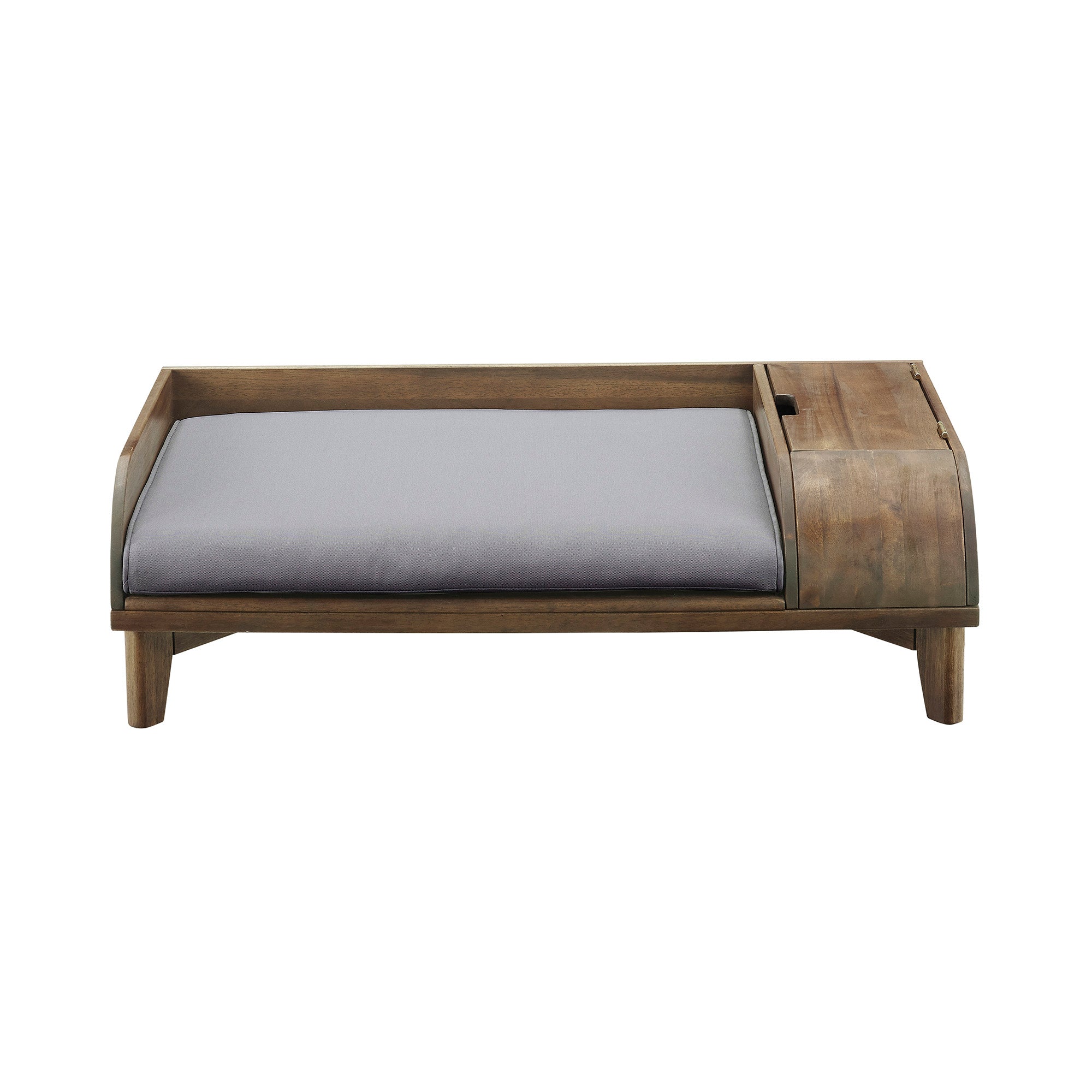 Mia Medium Solid Wood Storage Pet Bed with Cushion - East Shore Modern Home Furnishings