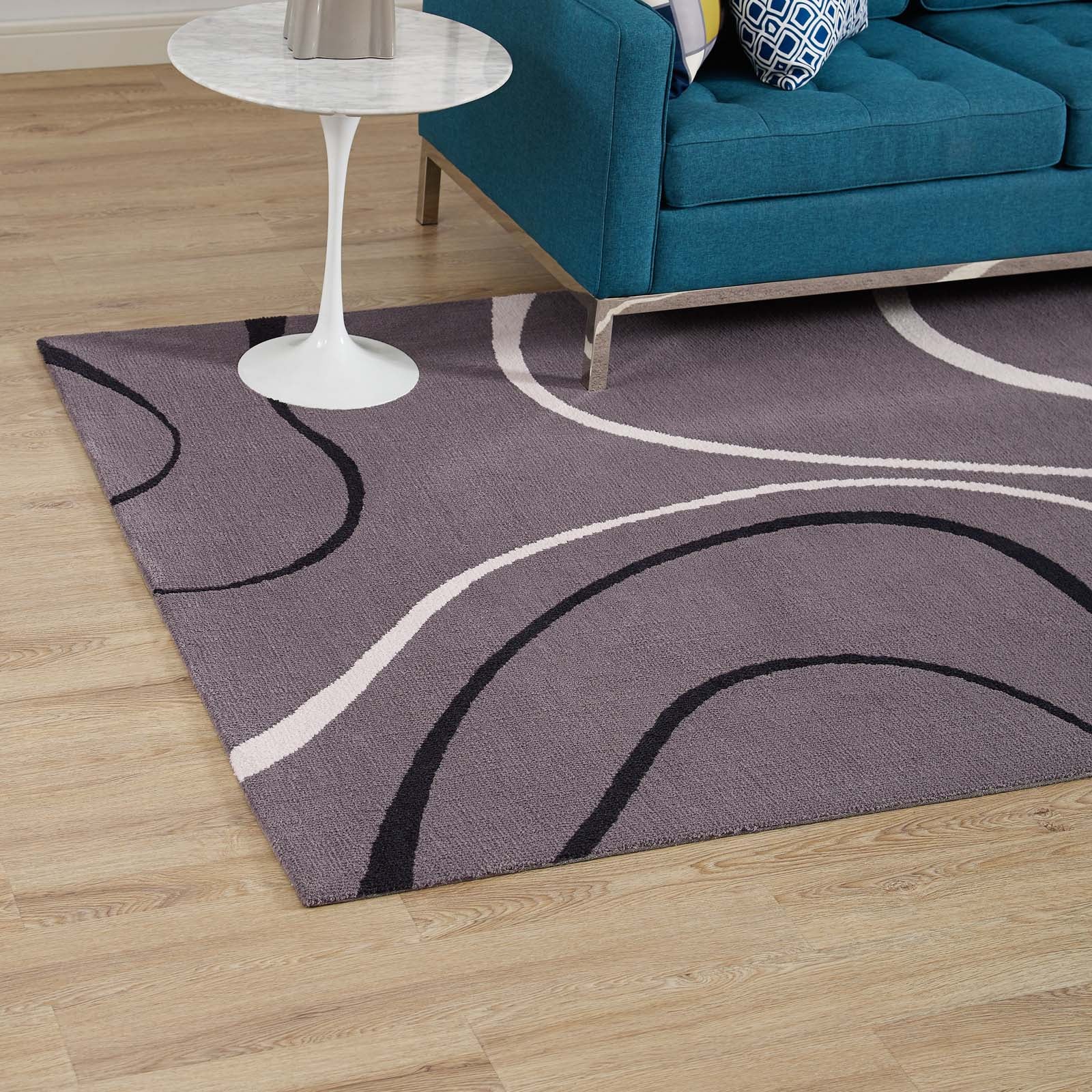 Therese Abstract Swirl Area Rug - East Shore Modern Home Furnishings