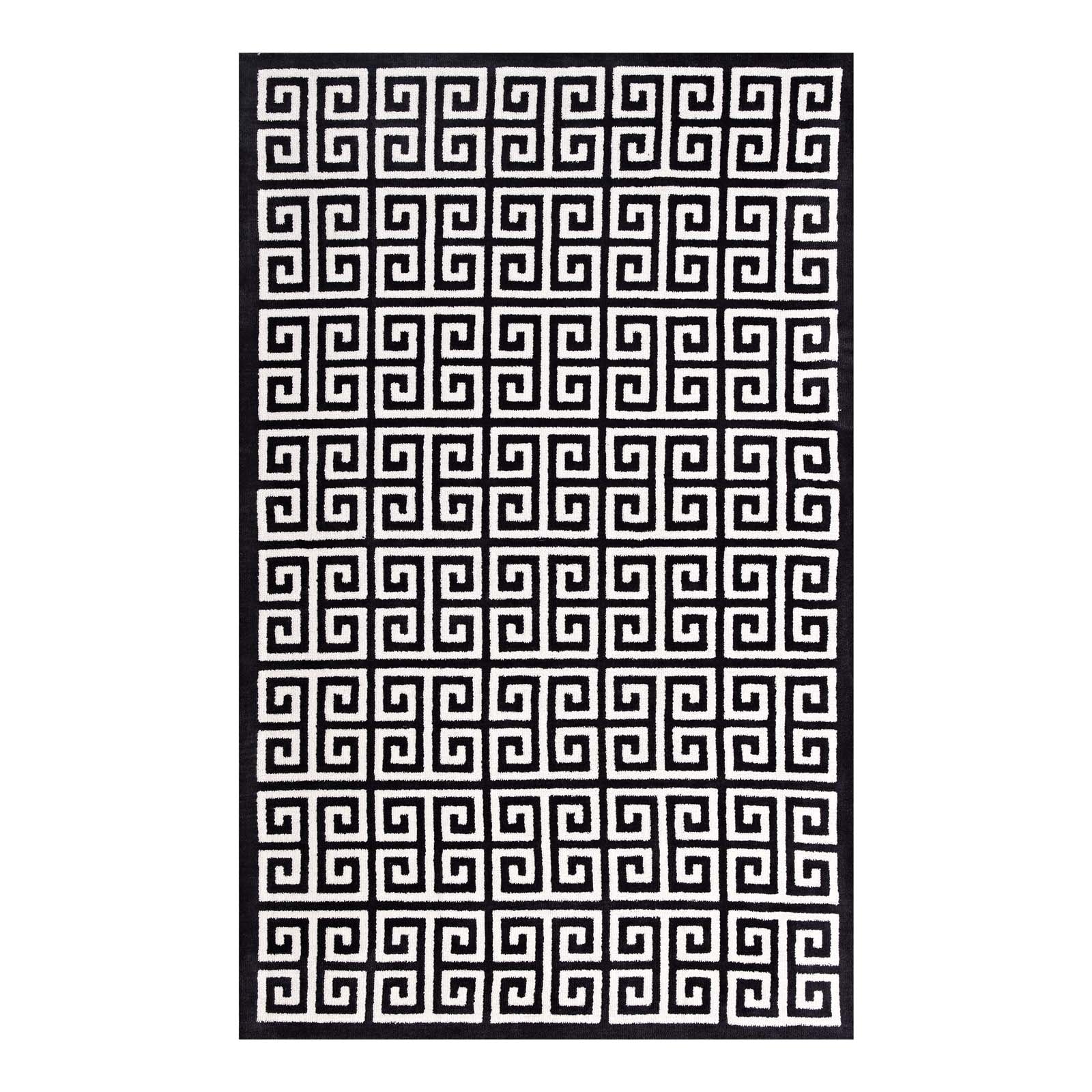 Freydis Greek Key Area Rug - East Shore Modern Home Furnishings