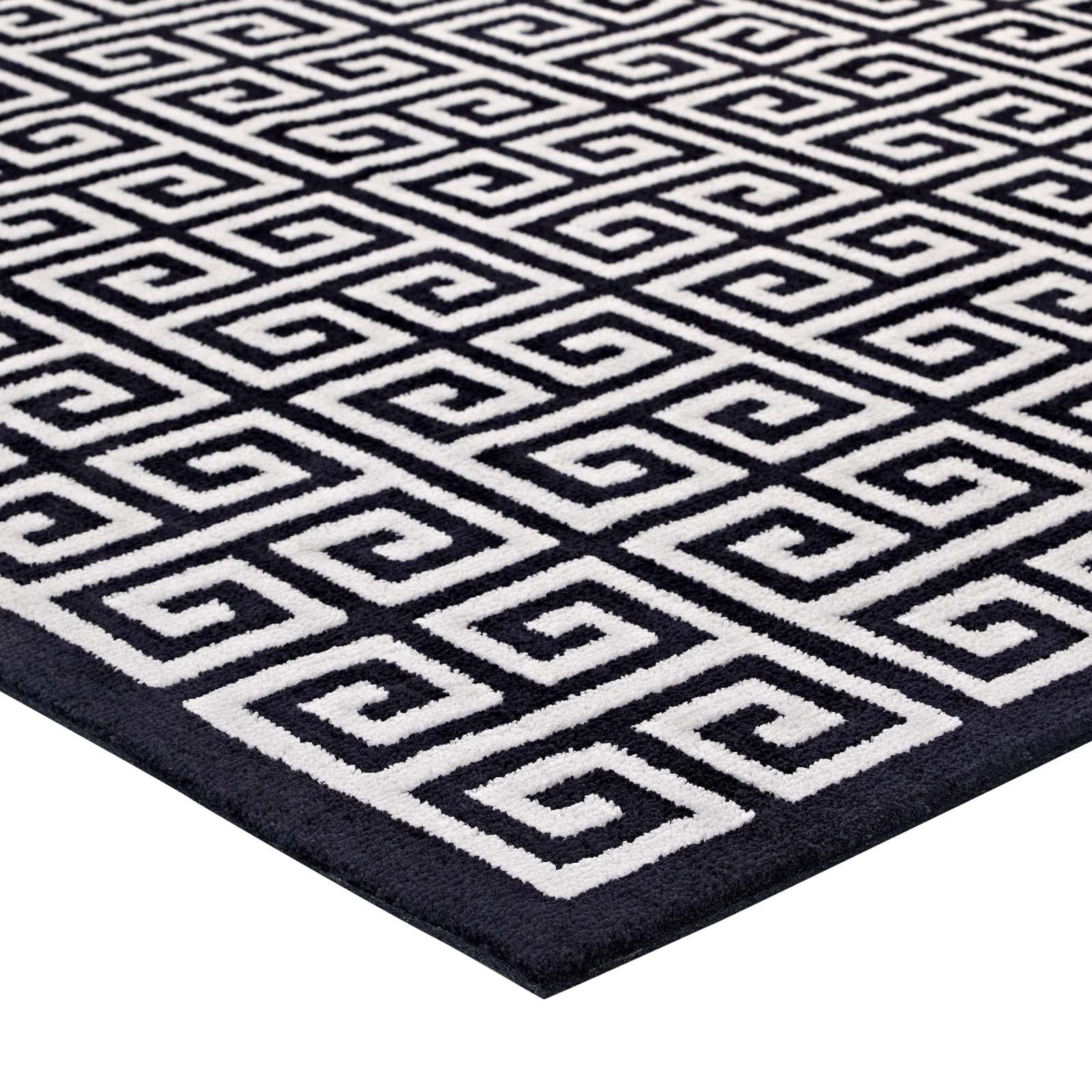 Freydis Greek Key Area Rug - East Shore Modern Home Furnishings